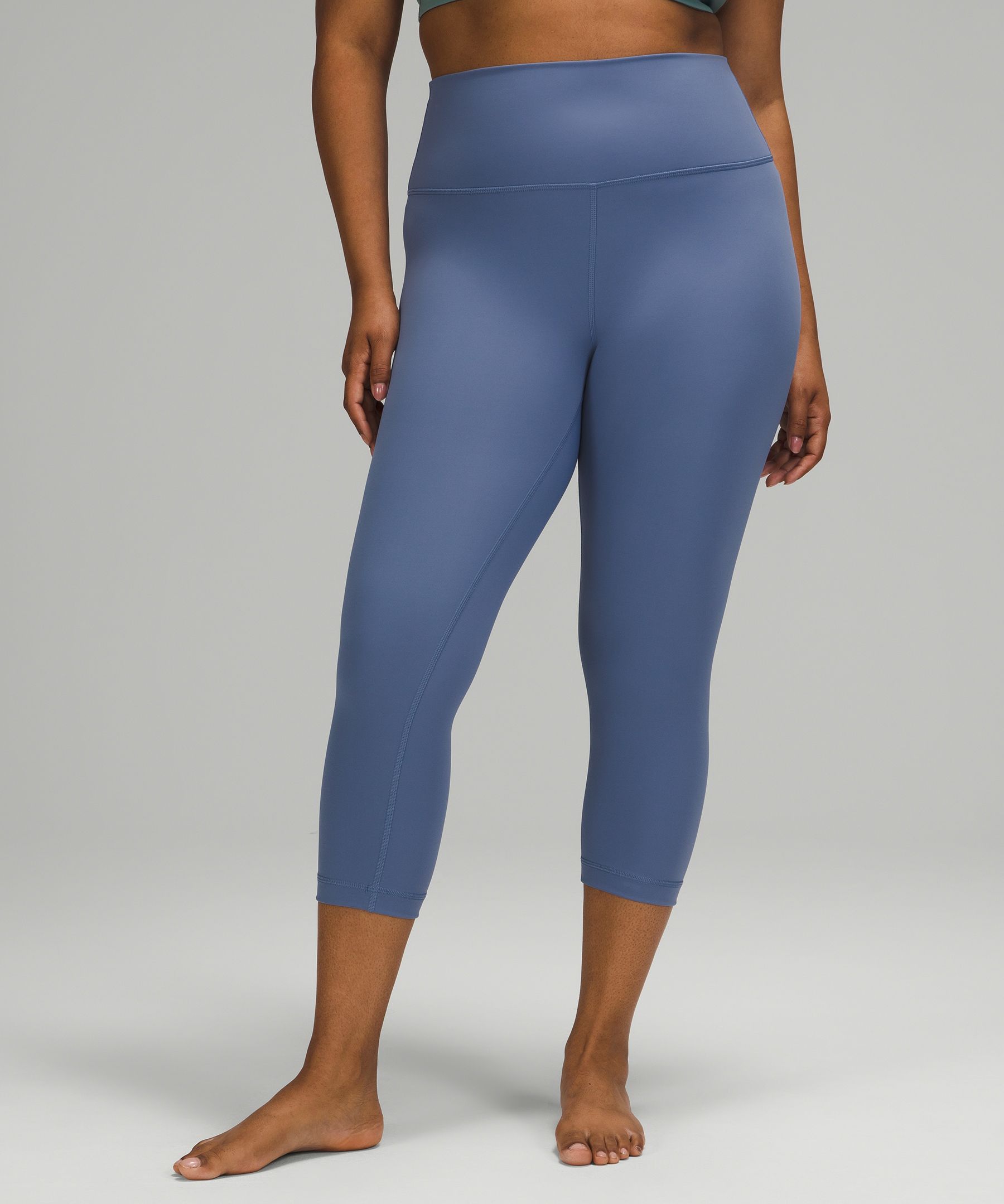 Lululemon Wunder Under Crop (high-rise) *full-on Luxtreme 21 In Sea Moss