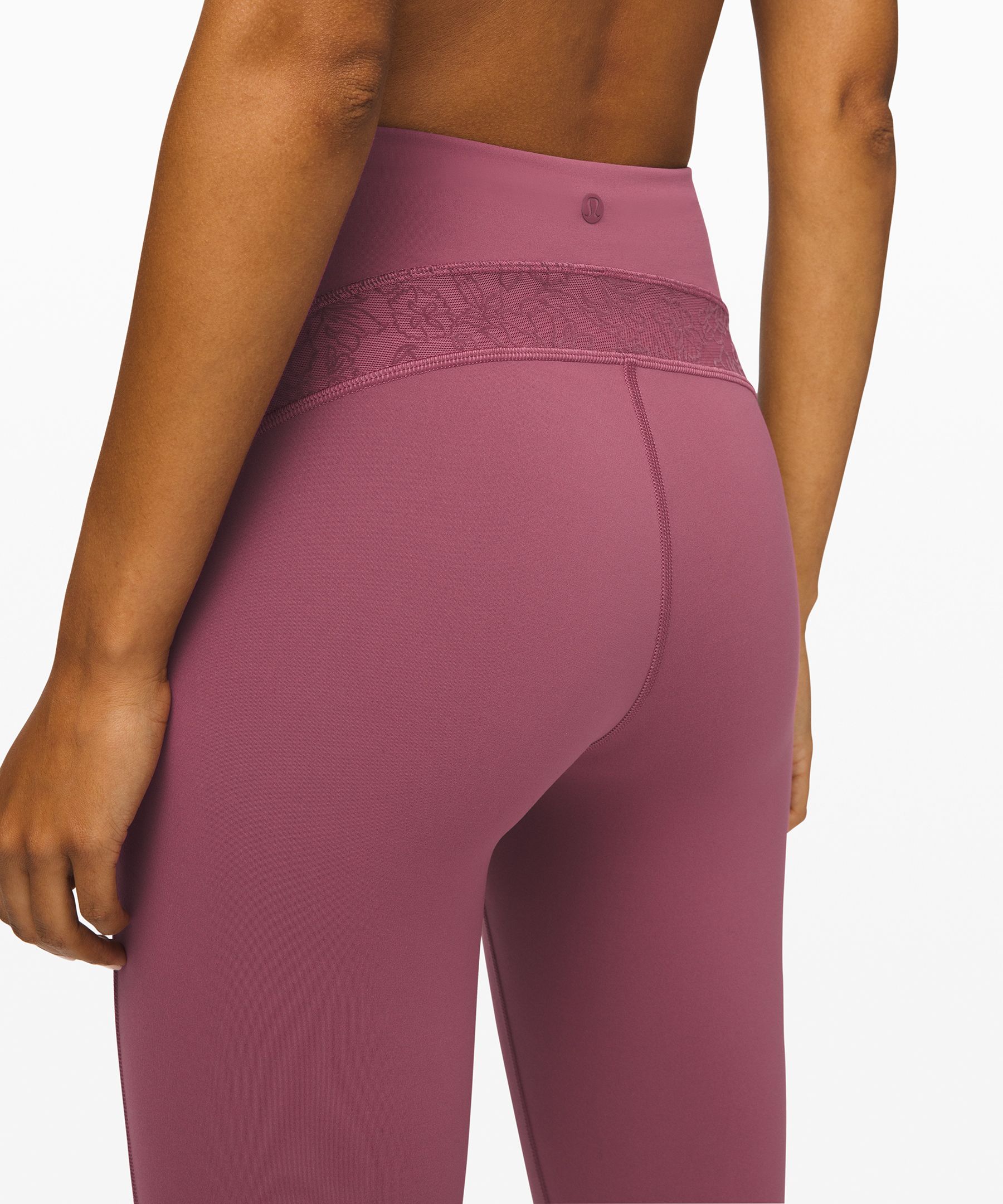 Lululemon Wunder Under Crop High-rise 21 *flocked Everlux In Code