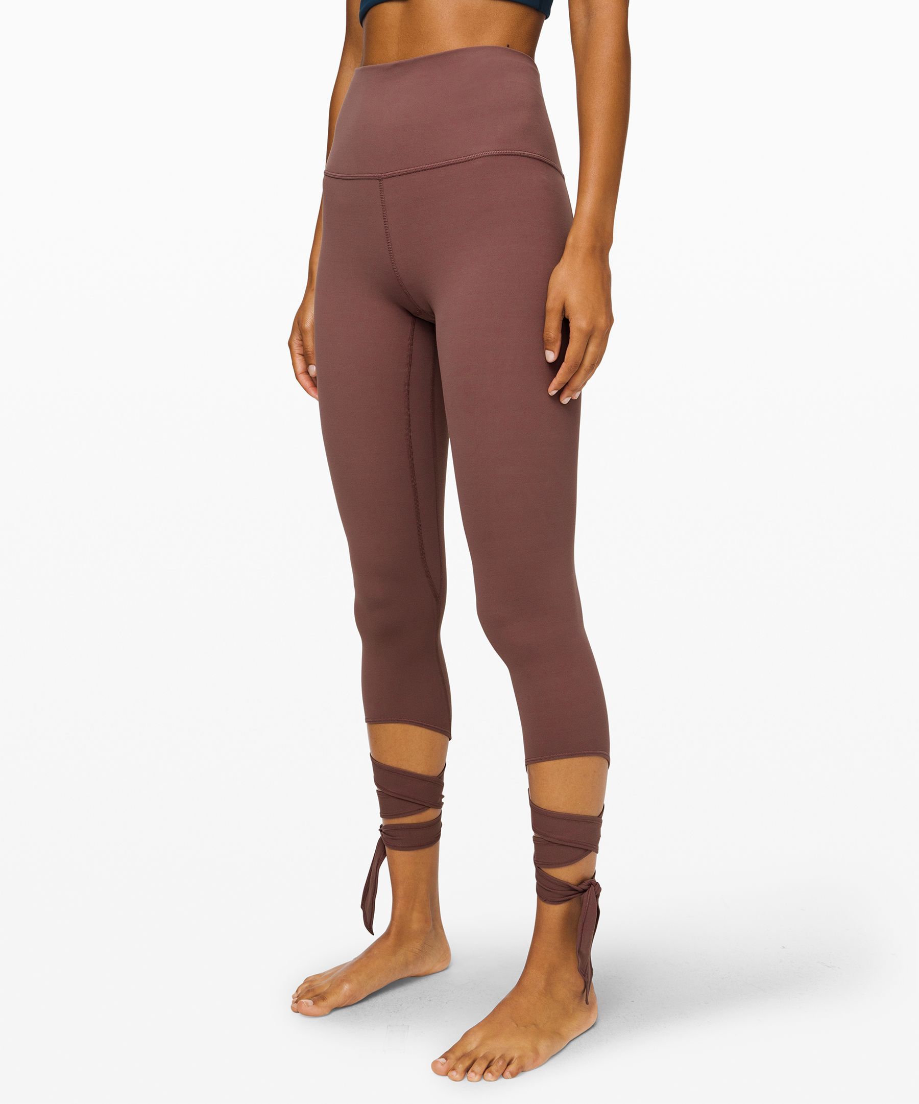 NWT, Lululemon Align High-Rise Crop 21 in Copper Brown Size 20