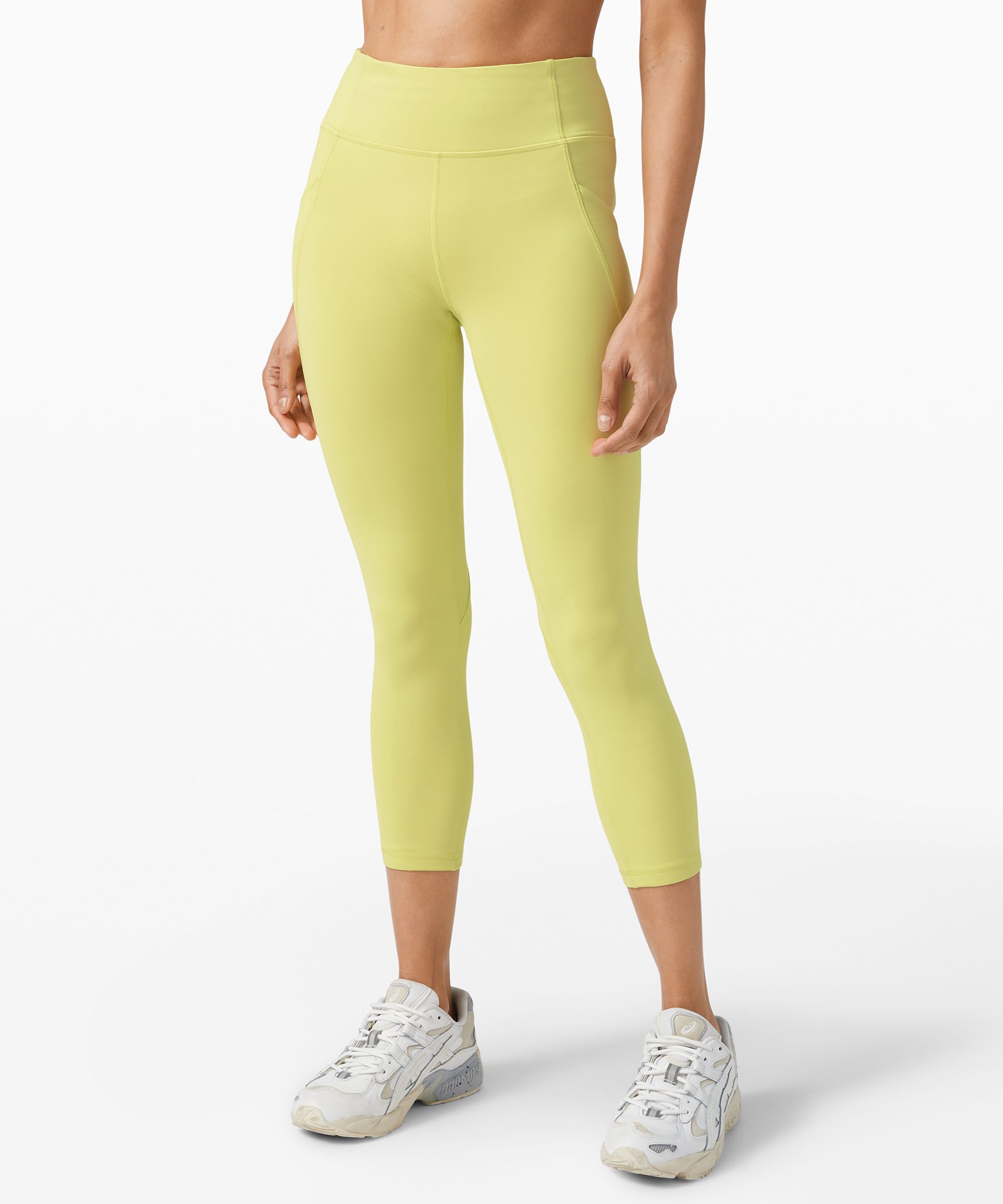 Lululemon Time To Sweat Crop 23" In Yellow