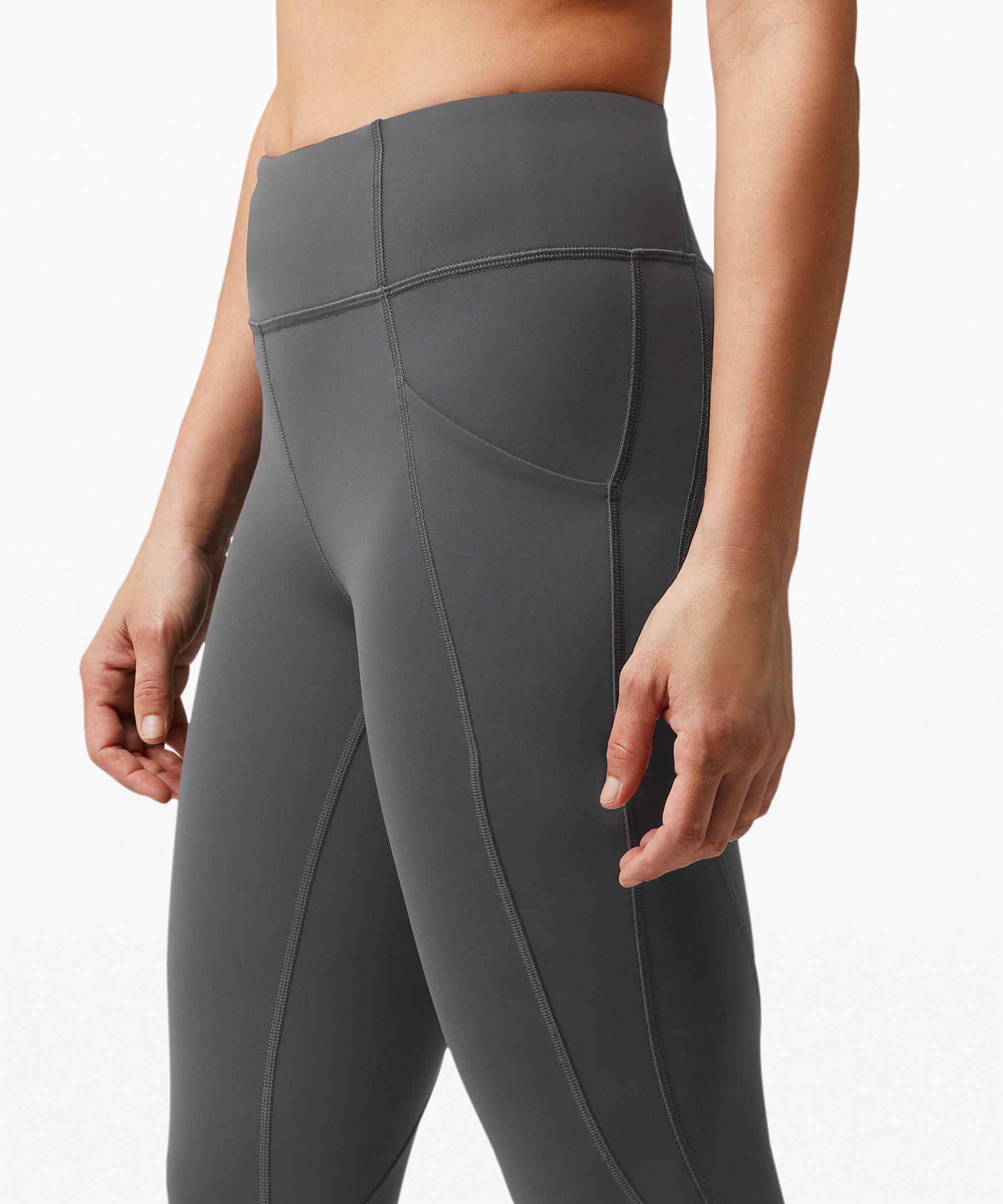 Lululemon Time To Sweat Crop 23 - Lemon Vibe - lulu fanatics