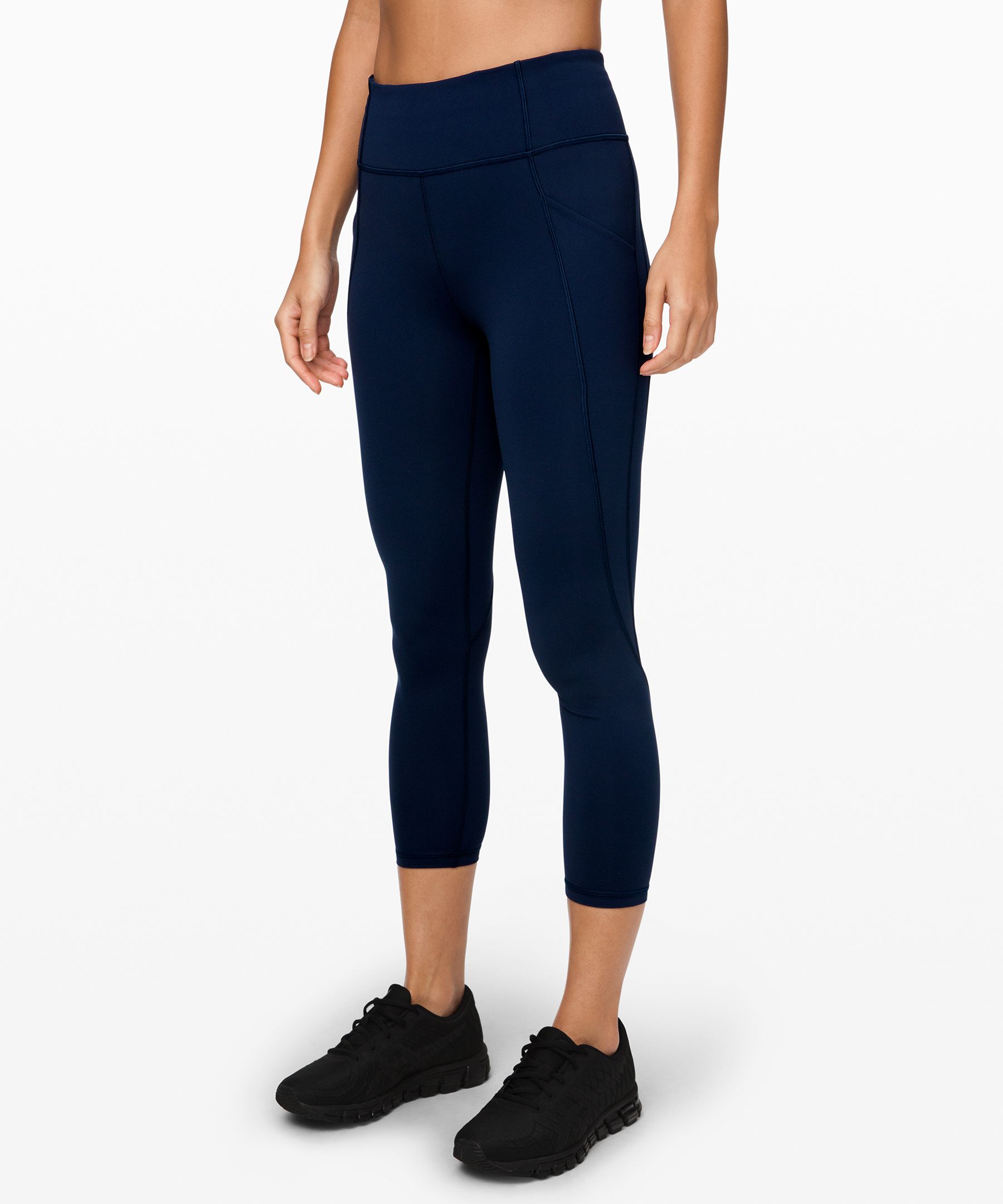 Lululemon Time To Sweat Crop 23" In Navy