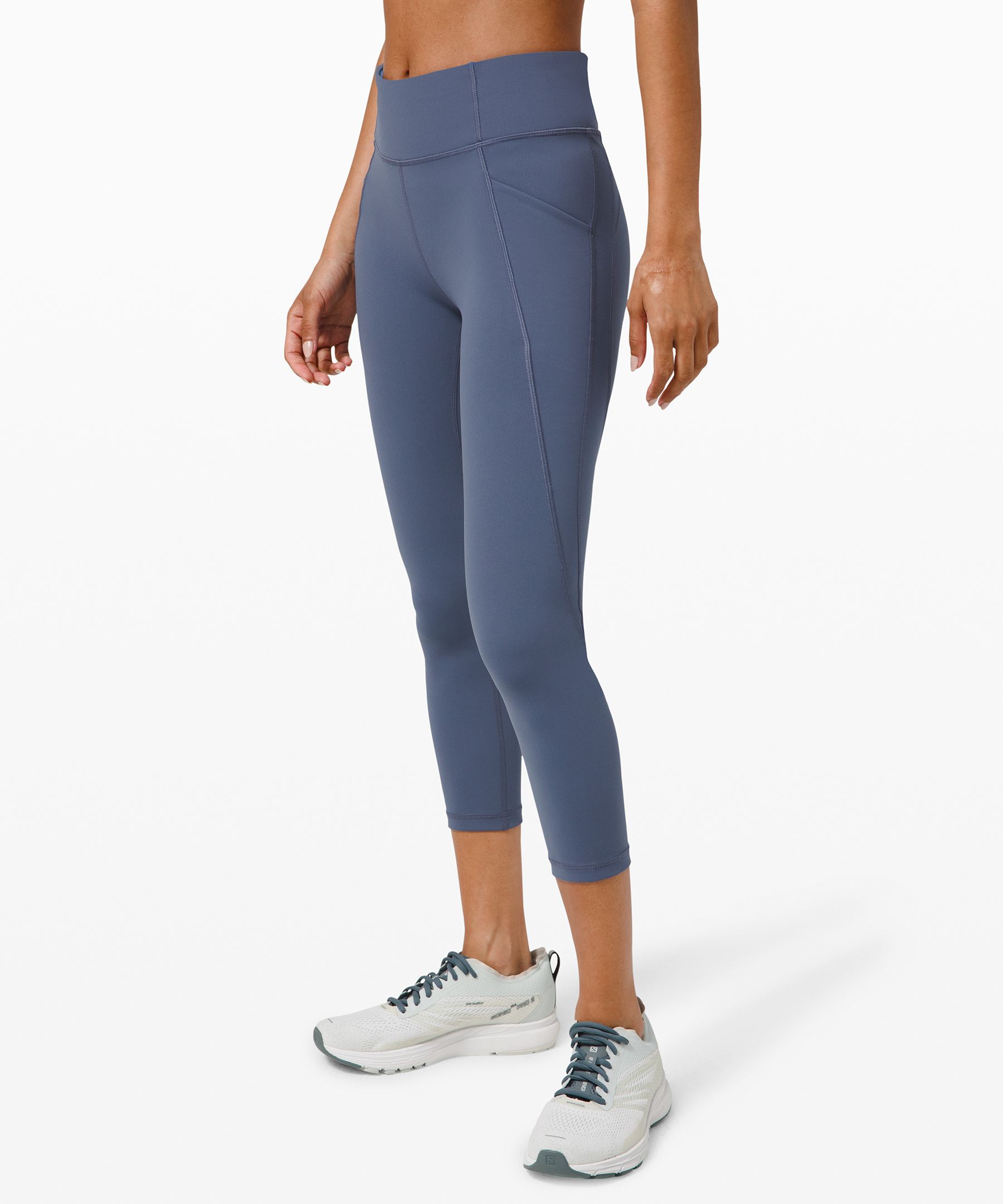 Lululemon Time To Sweat Crop 23" In Navy