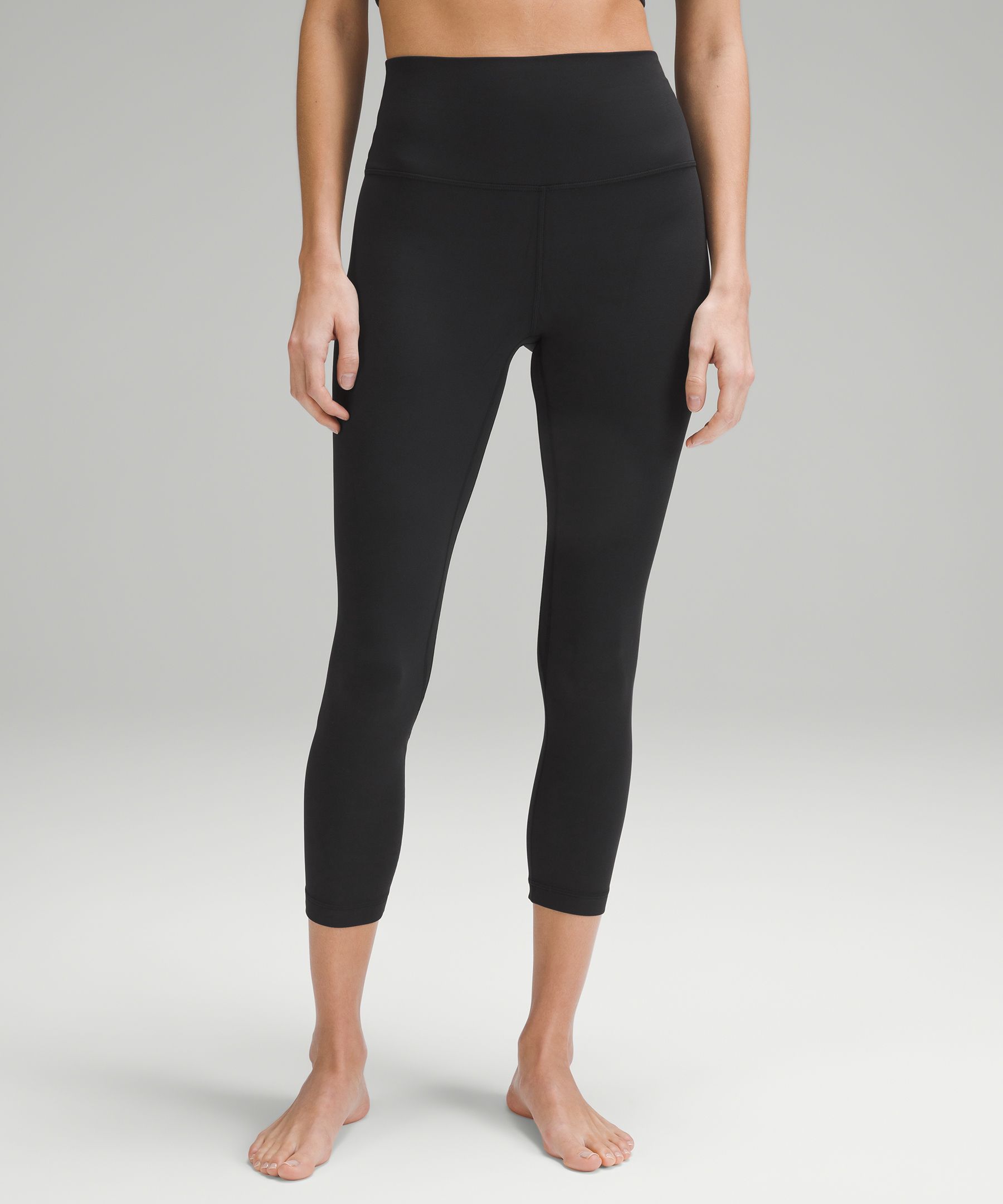 LULULEMON Leggings, In The Flow Crop, Gray, Honeycomb -4