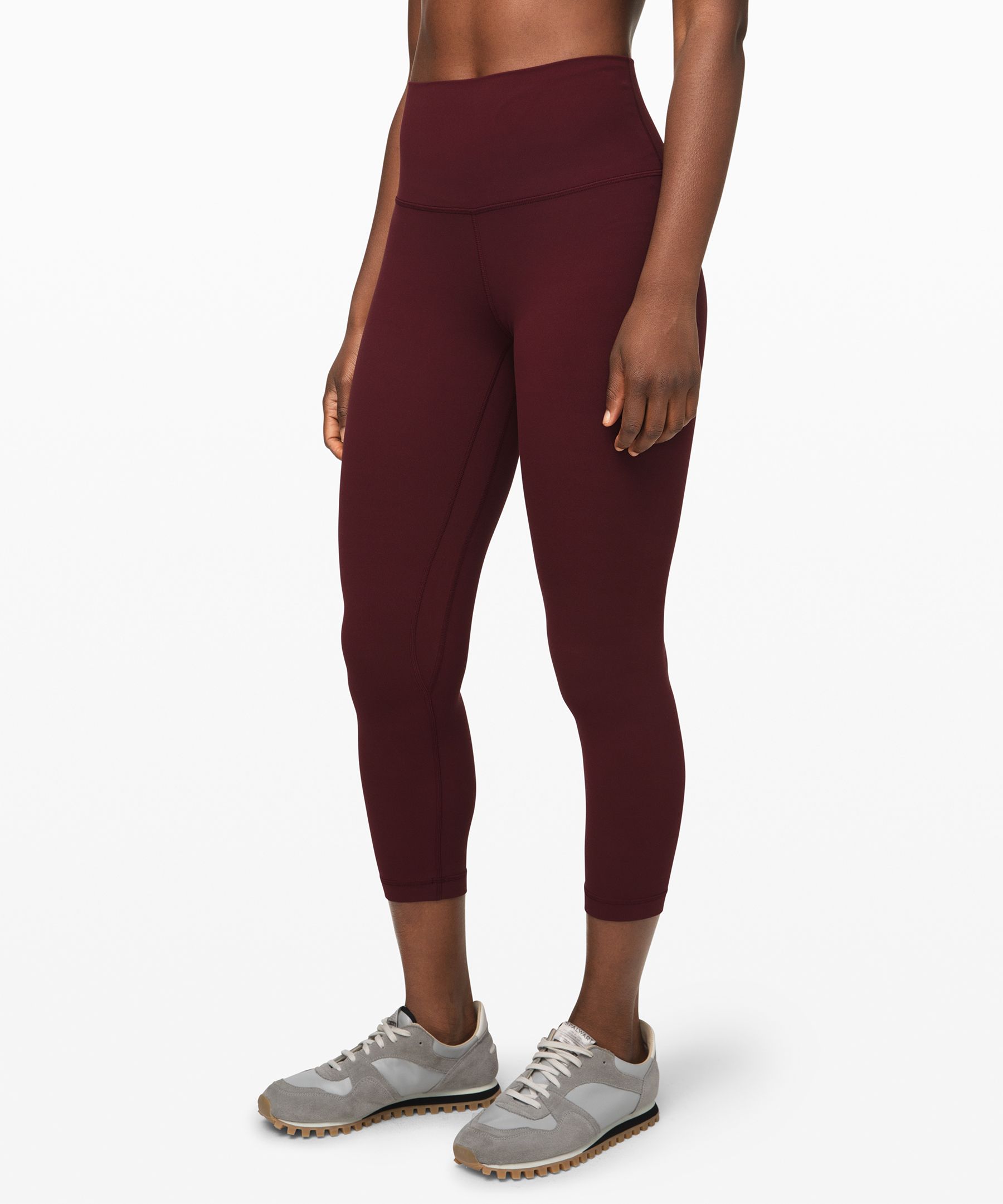 Lululemon Align Crop 23" *online Only In Garnet