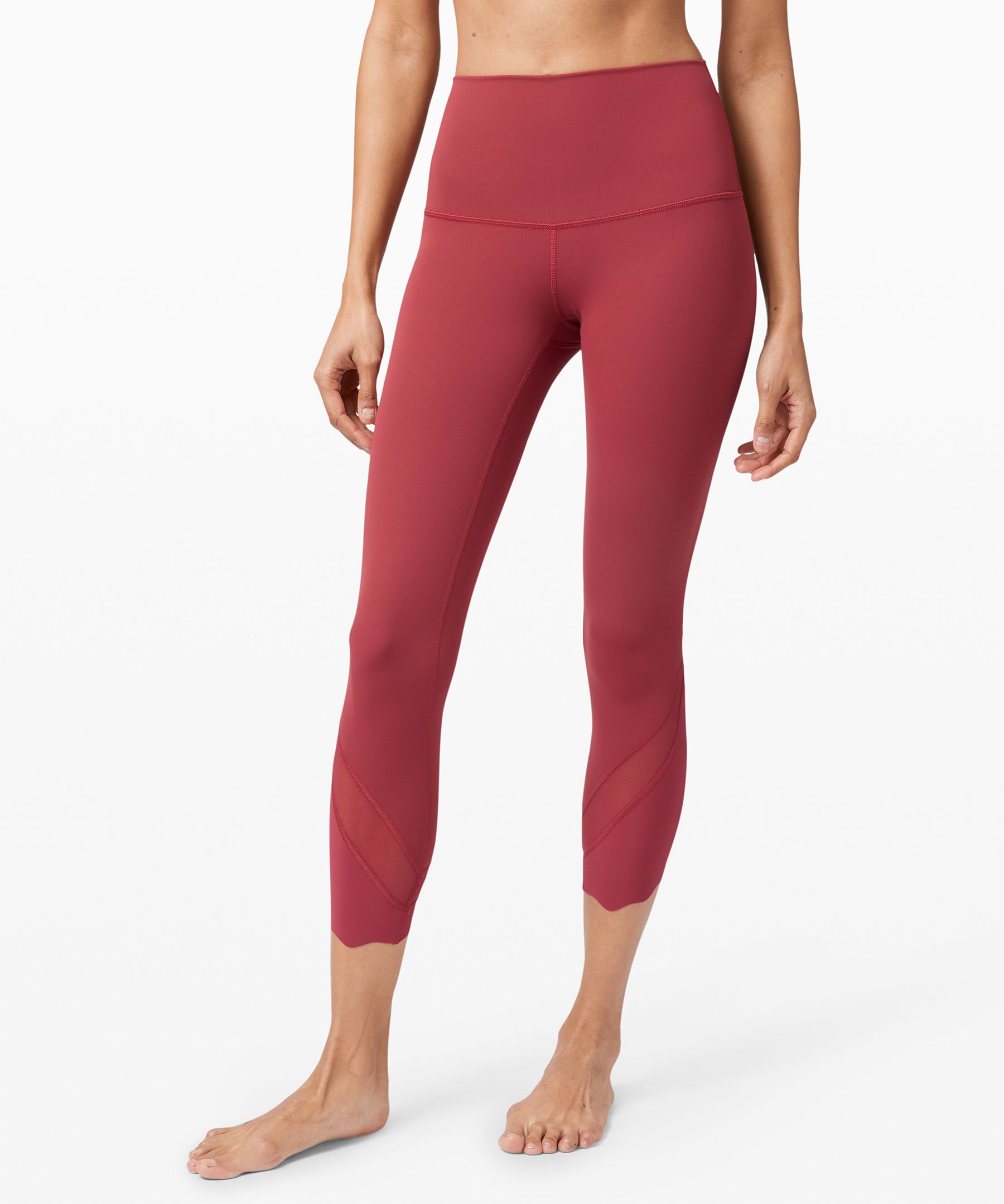 Lululemon Wunder Under Hr Crop 23 Sclp Mtc