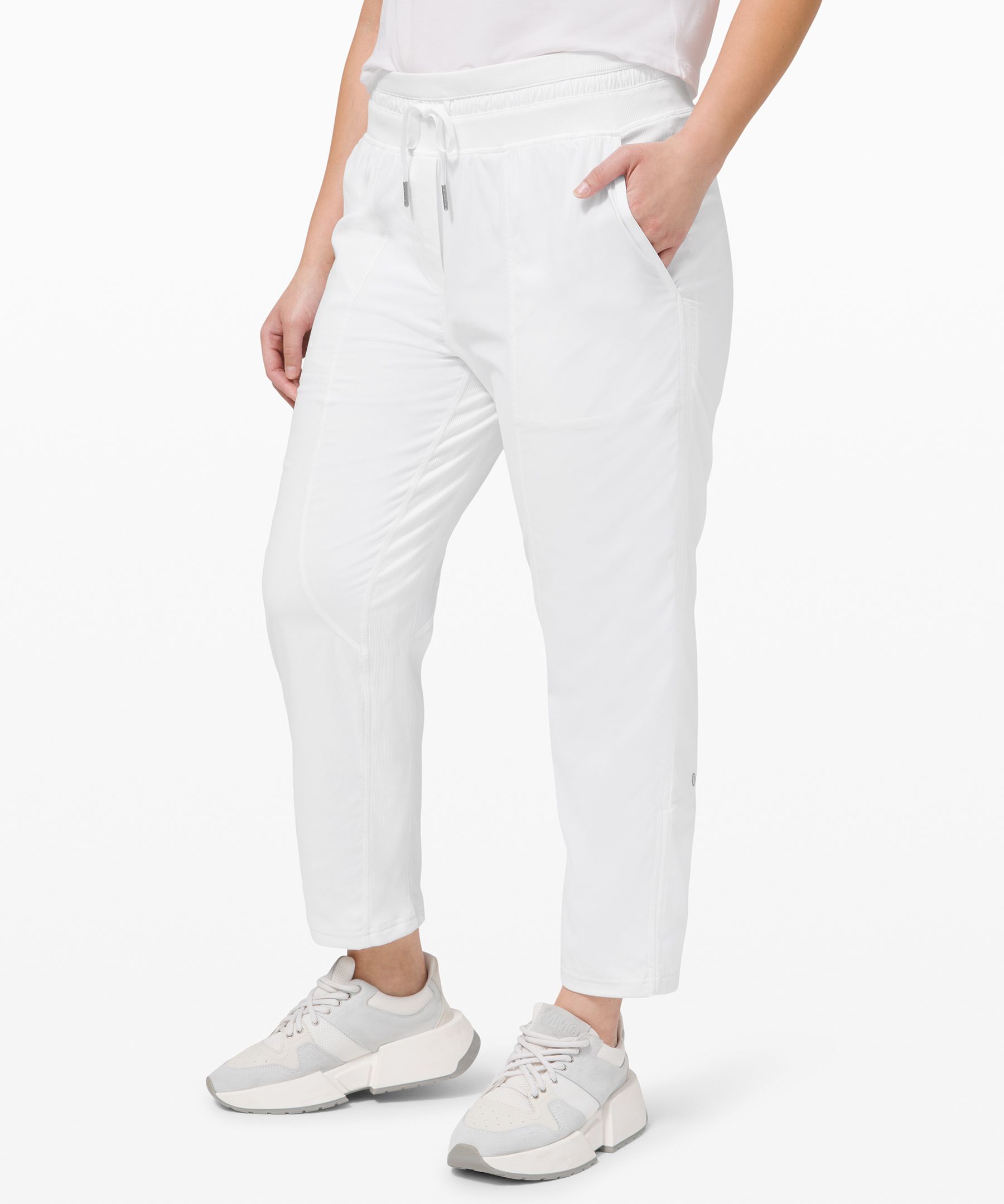 Lululemon Dance Studio Crop Ii Lined In White