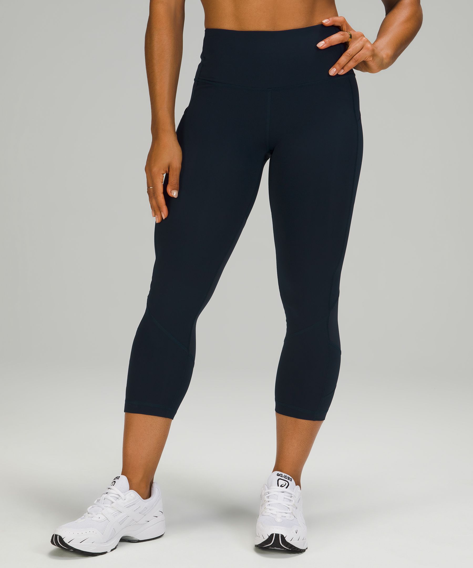 Lululemon Pace Rival High-rise Crop 22" In True Navy