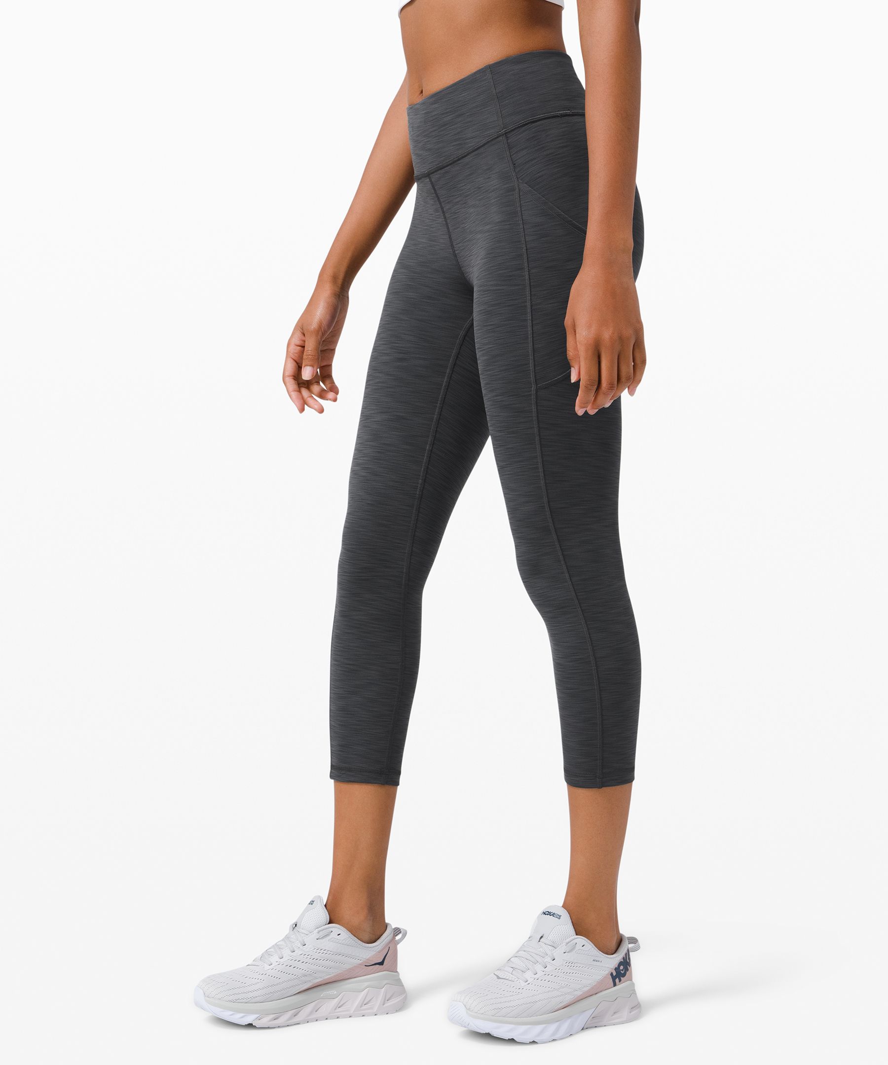 Lululemon Invigorate High-Rise Tight 25 - Heathered Black - lulu