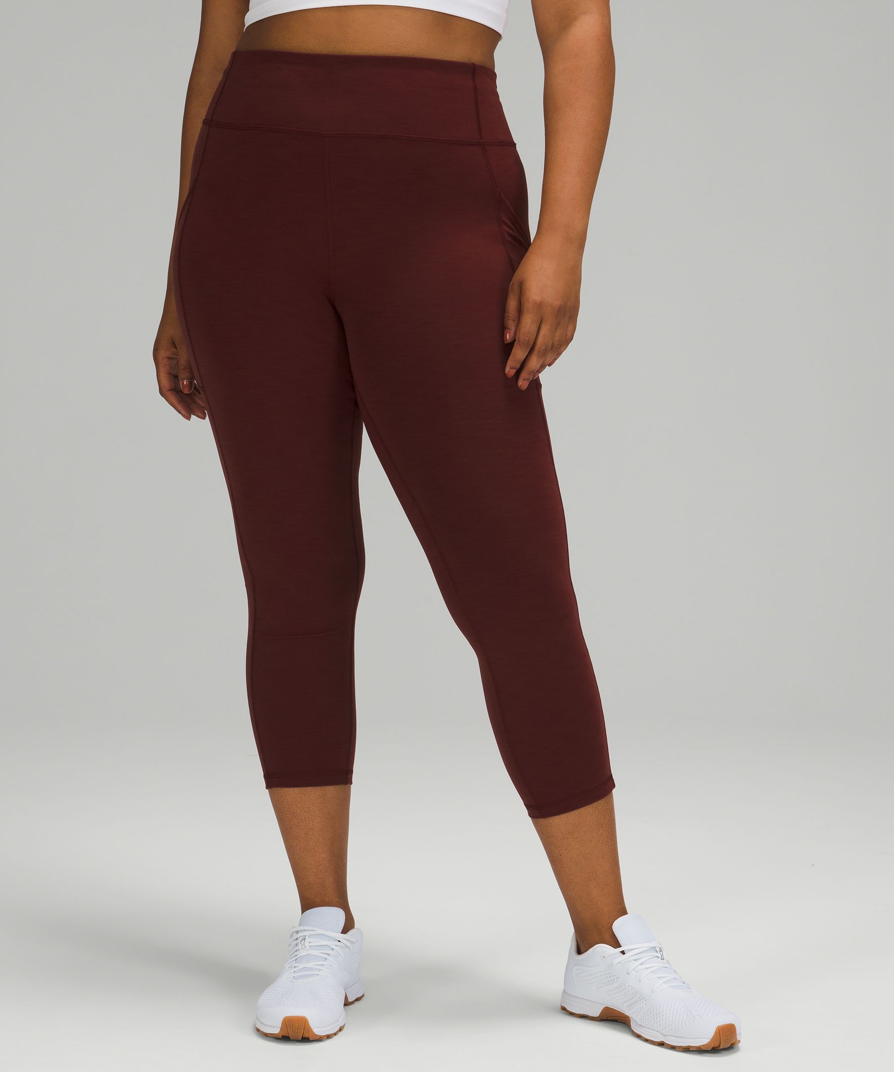burgundy lululemon leggings