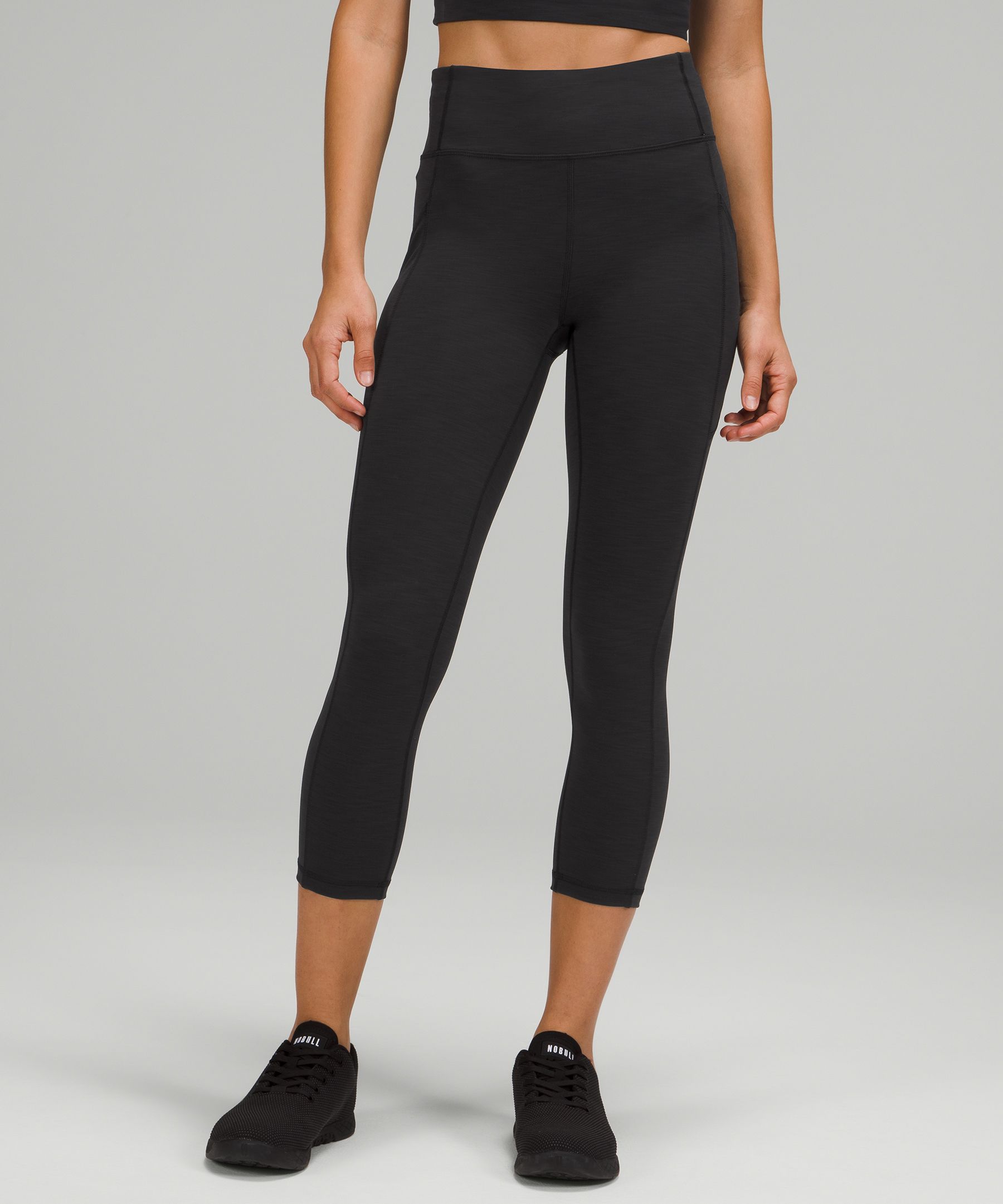 Lululemon Invigorate High-rise Crop 23" In Grey