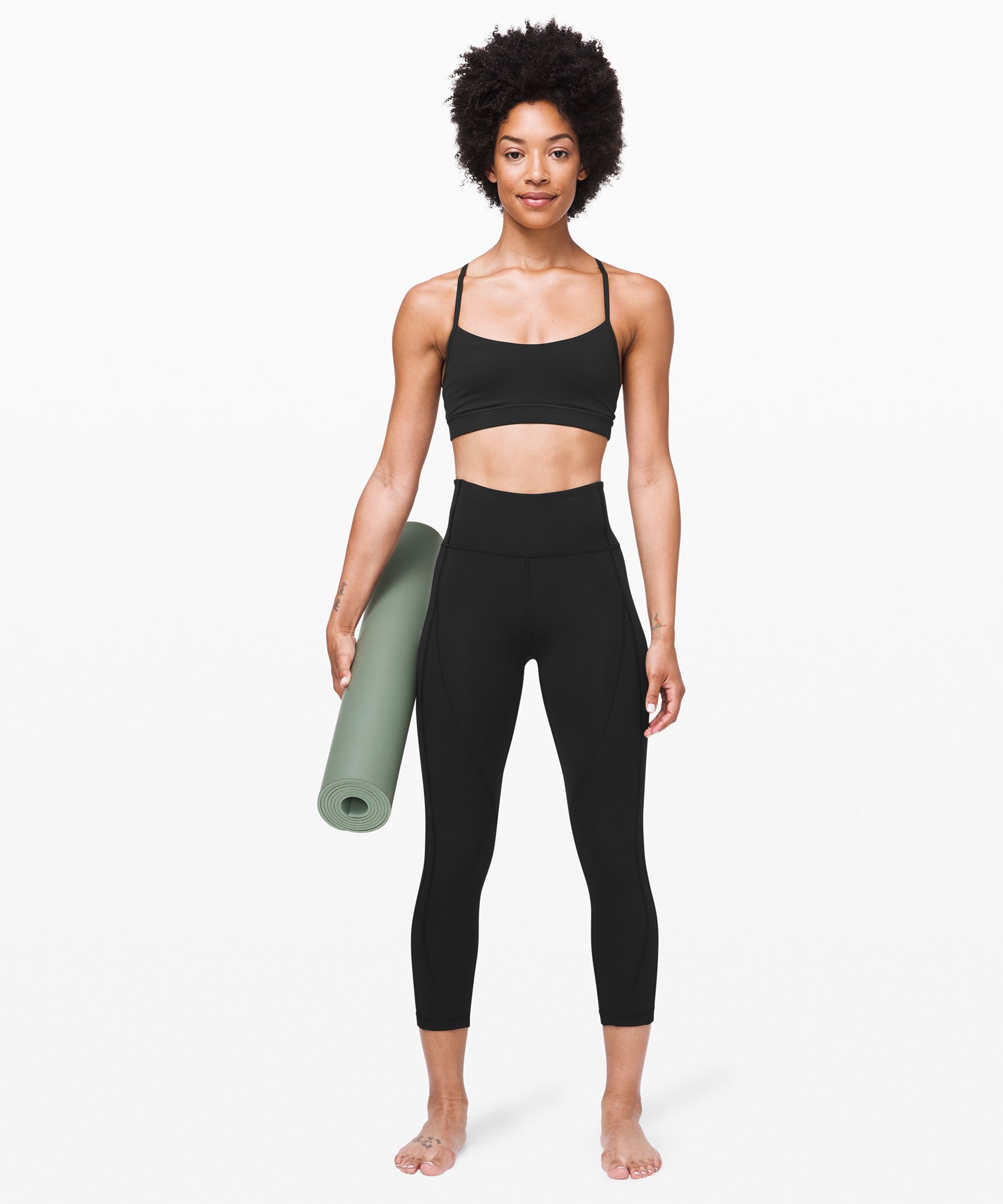 Lululemon Wunder Under Crop 23” Ribbed legging