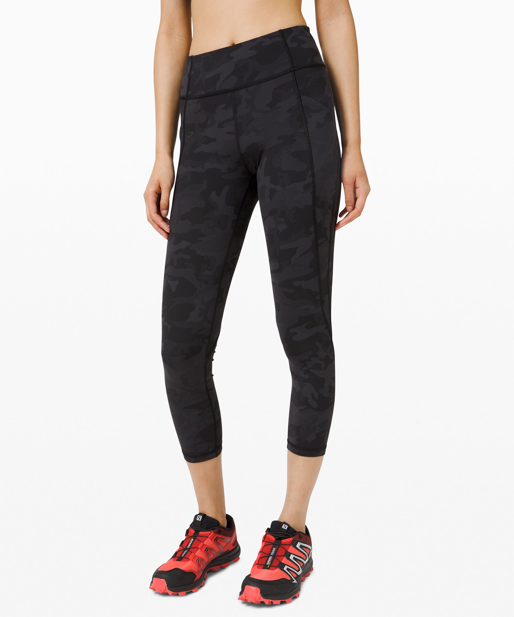 Lululemon Floral Fast Free II Crop Leggings Capri 19… - Gem