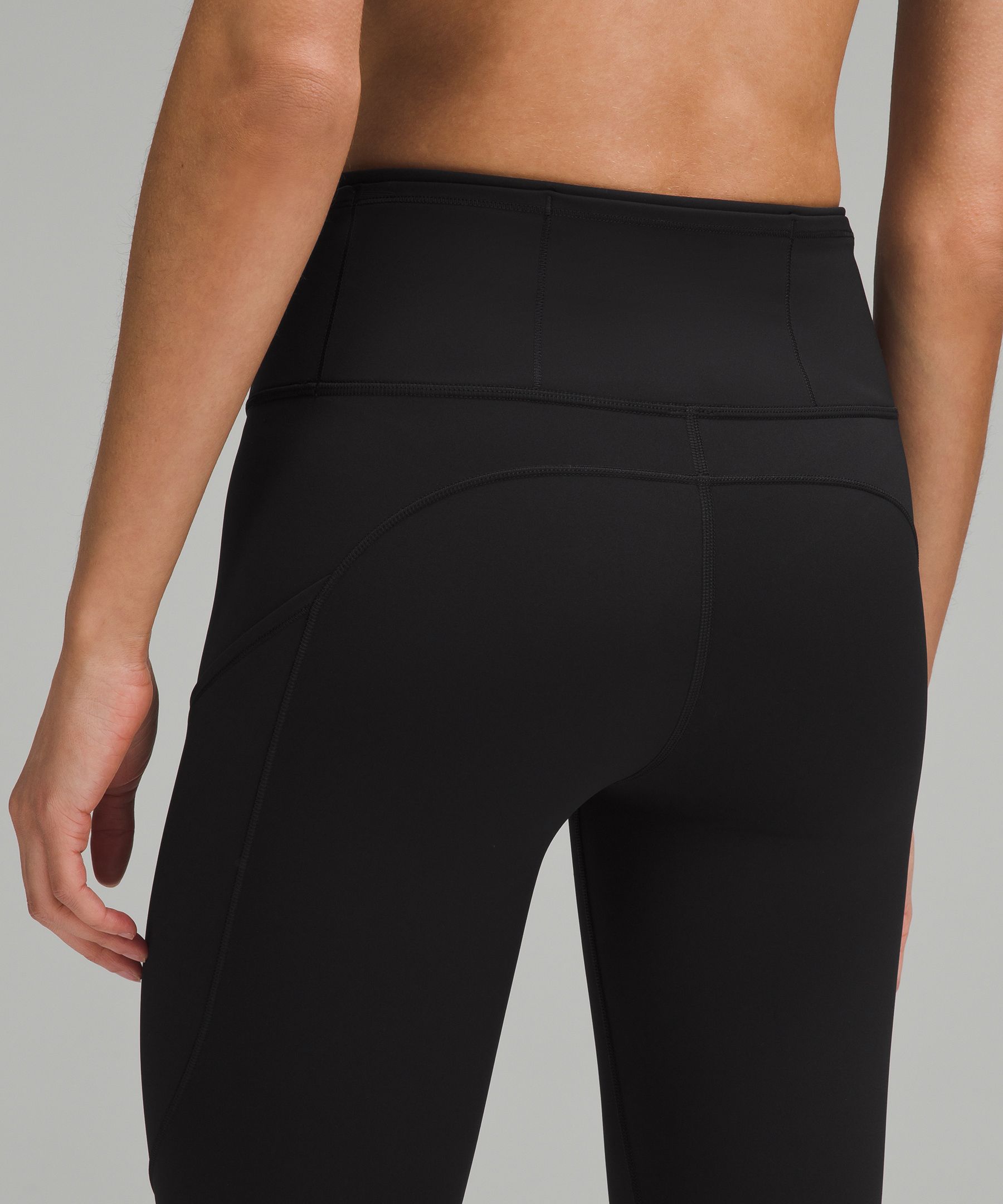 Shop Lululemon Fast And Free High-rise Crop 19" In Black