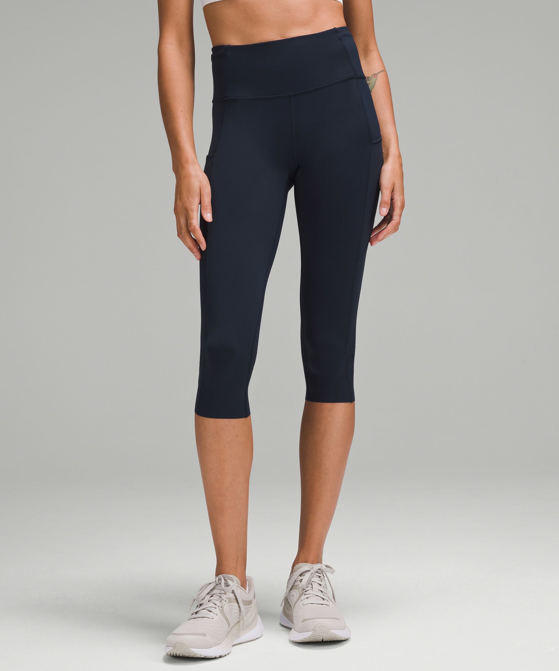 Lululemon Fast And Free High-rise Crop 19" In Navy
