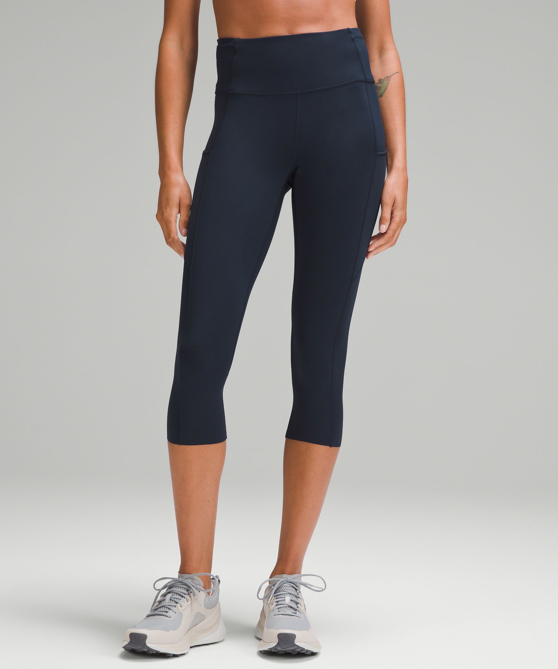 Lululemon Fast And Free High-rise Crop 19" In Navy