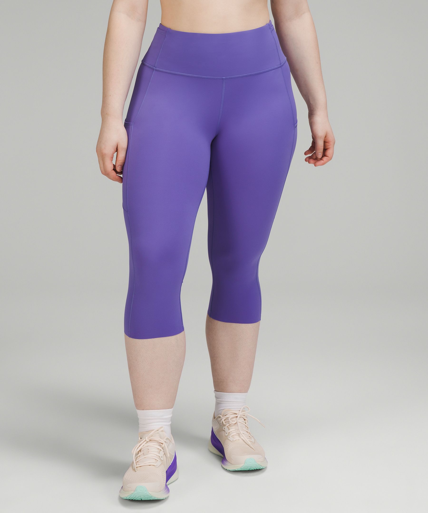 Lululemon Fast And Free High-rise Crop 19" In Charged Indigo