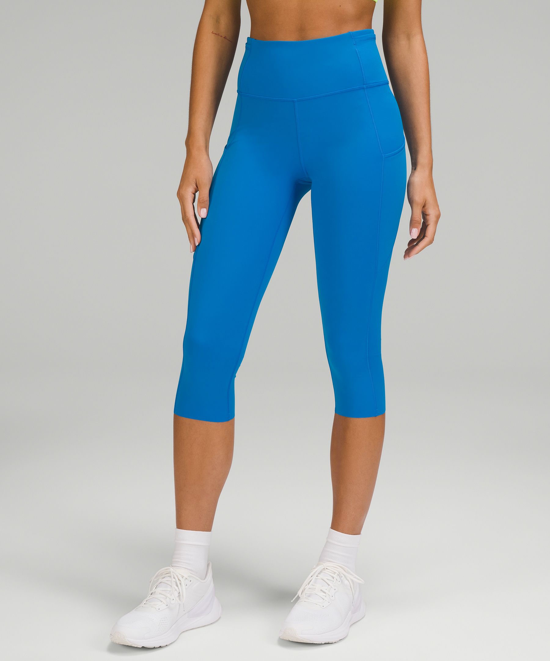 Lululemon Fast and Free Crop II 19 *Non-Reflective - Incognito