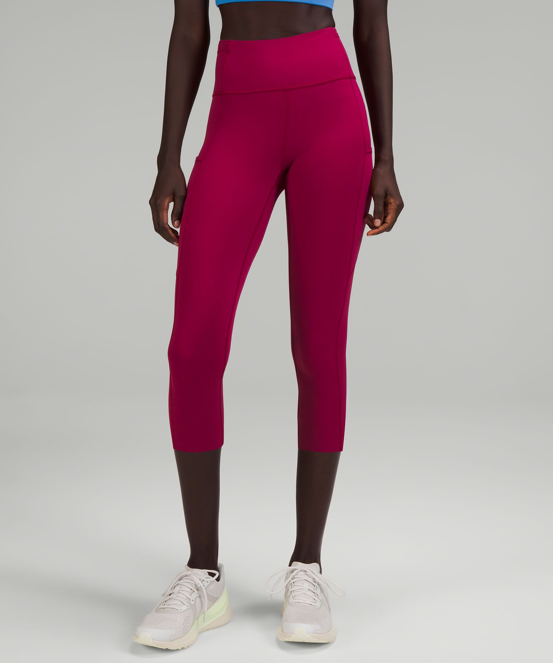 Lululemon Fast And Free High-rise Crop 19 - Psychic