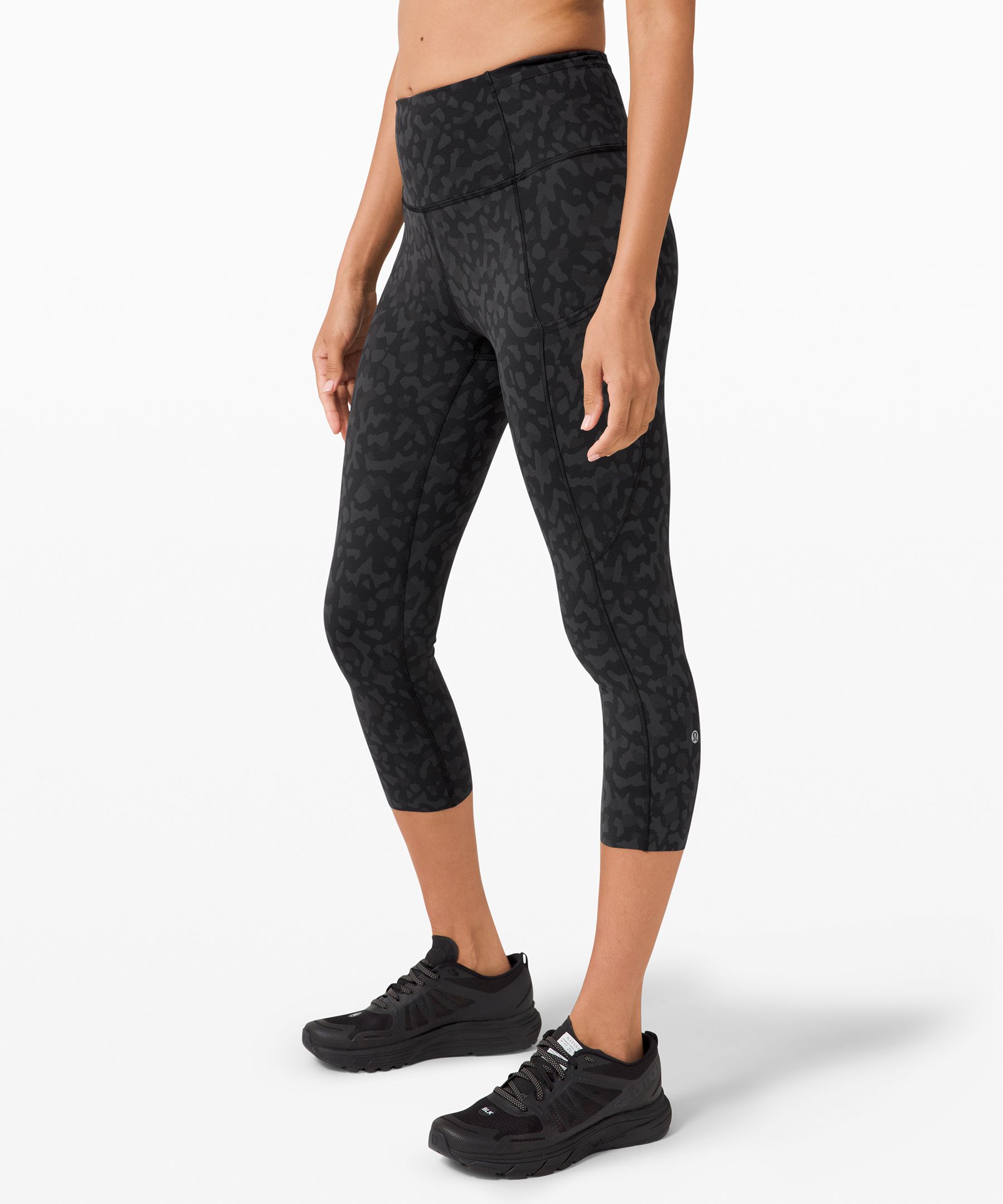 Lululemon Fast And Free Crop Ii 19" *non-reflective Nulux In Multi
