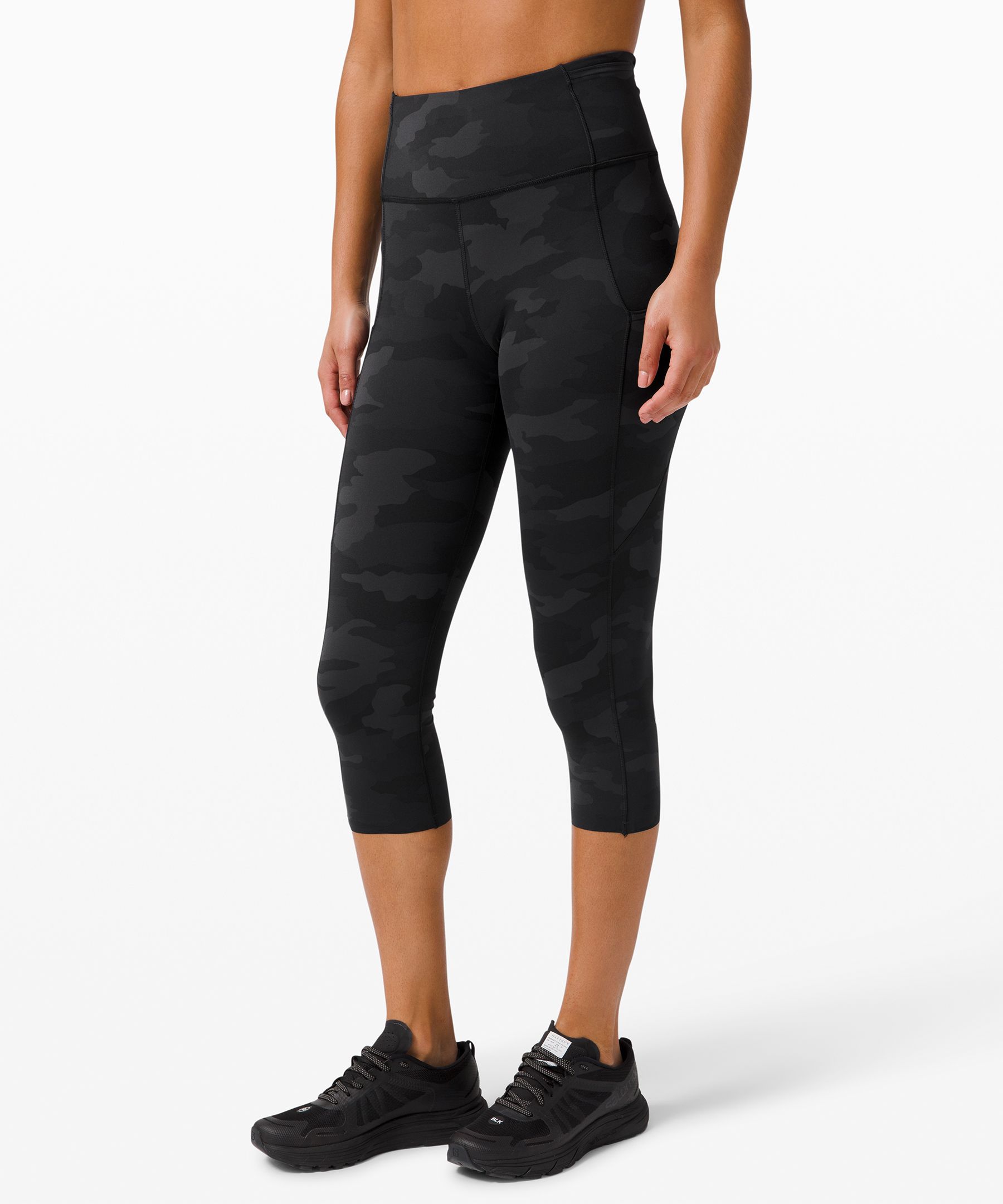 Lululemon Fast And Free High-rise Crop 19" In Black