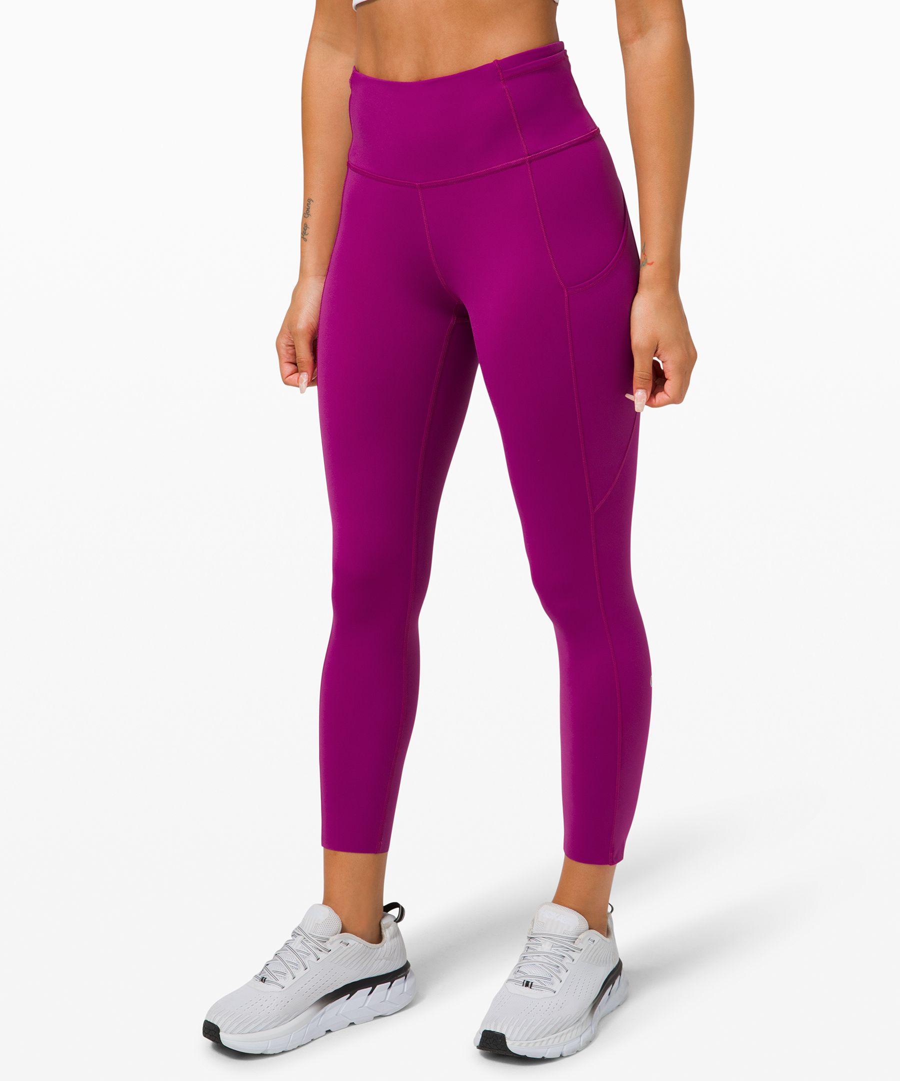 Lululemon Fast And Free High-rise Crop Ii 23 *non-reflective