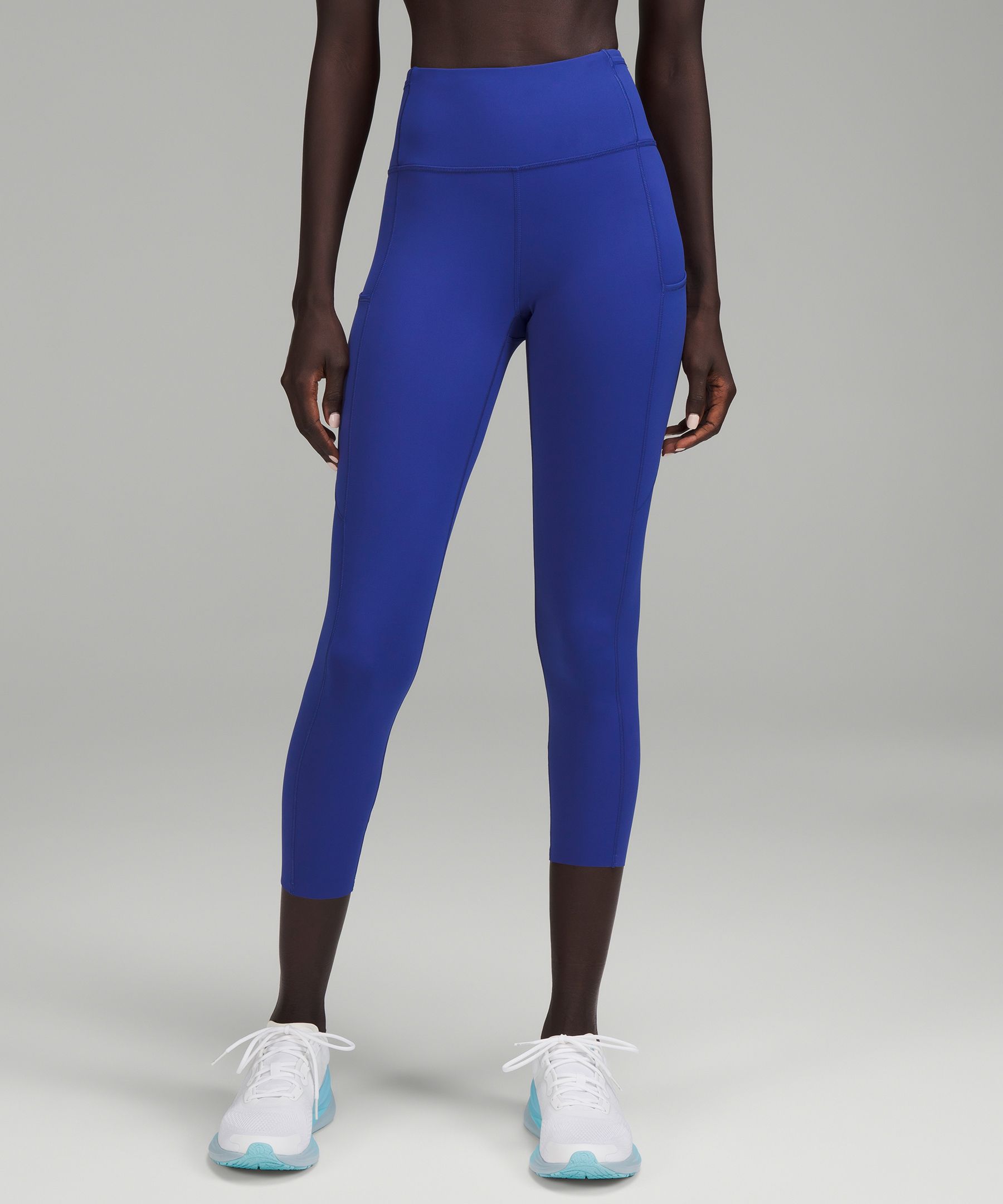 Buy Lululemon Fast And Free 5 Pocket High-rise Nulux Leggings - Blue At 50%  Off