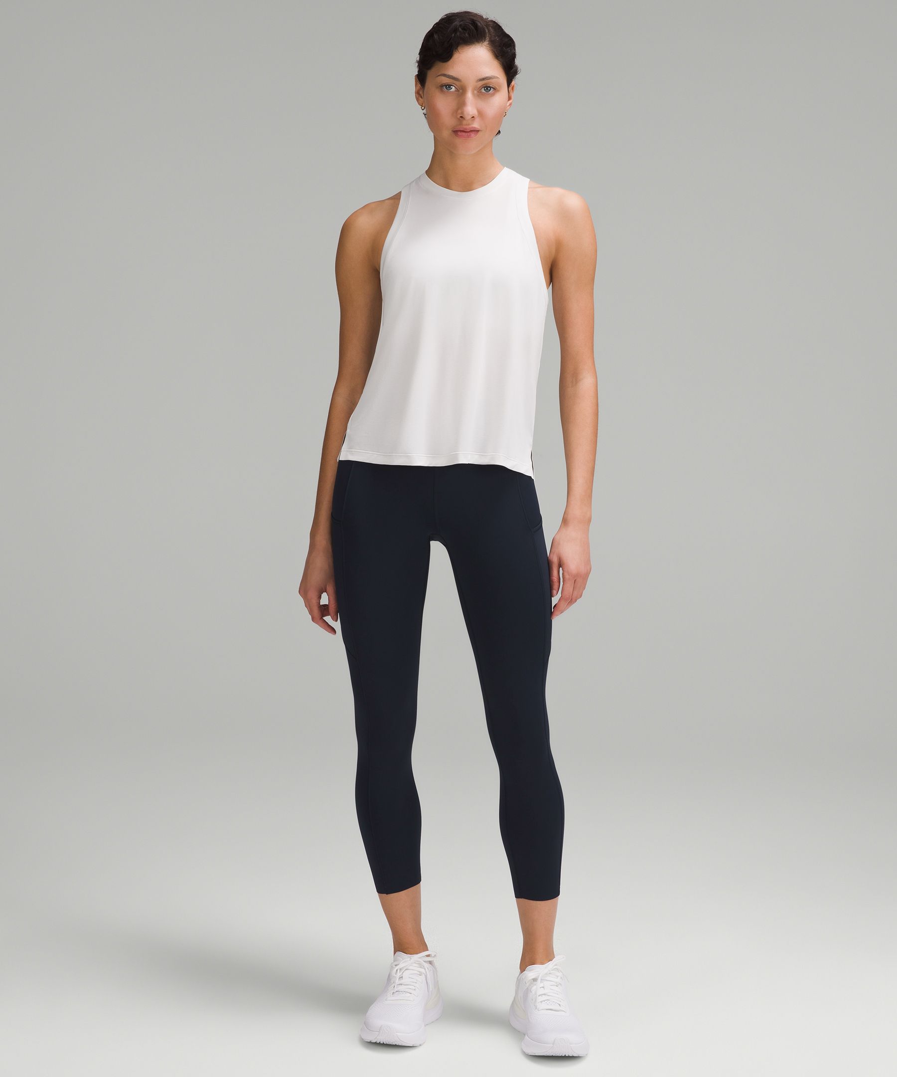 Lululemon Fast and Free High Rise Crop 23 - Speckle Trail Black