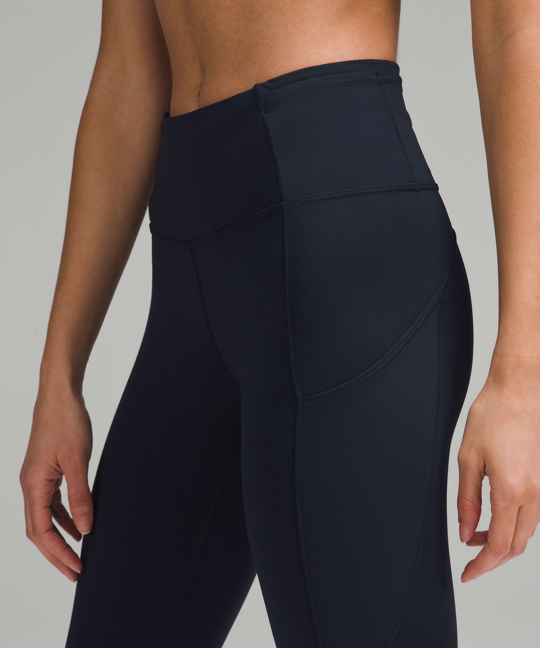 Lululemon All the Right Places High-Rise Crop 23 - True Navy - lulu  fanatics