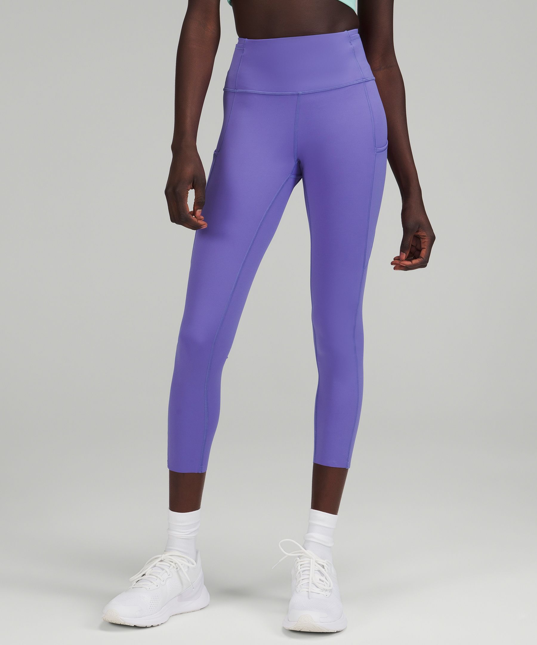 Lululemon Fast And Free High-rise Crop 23 In Charged Indigo