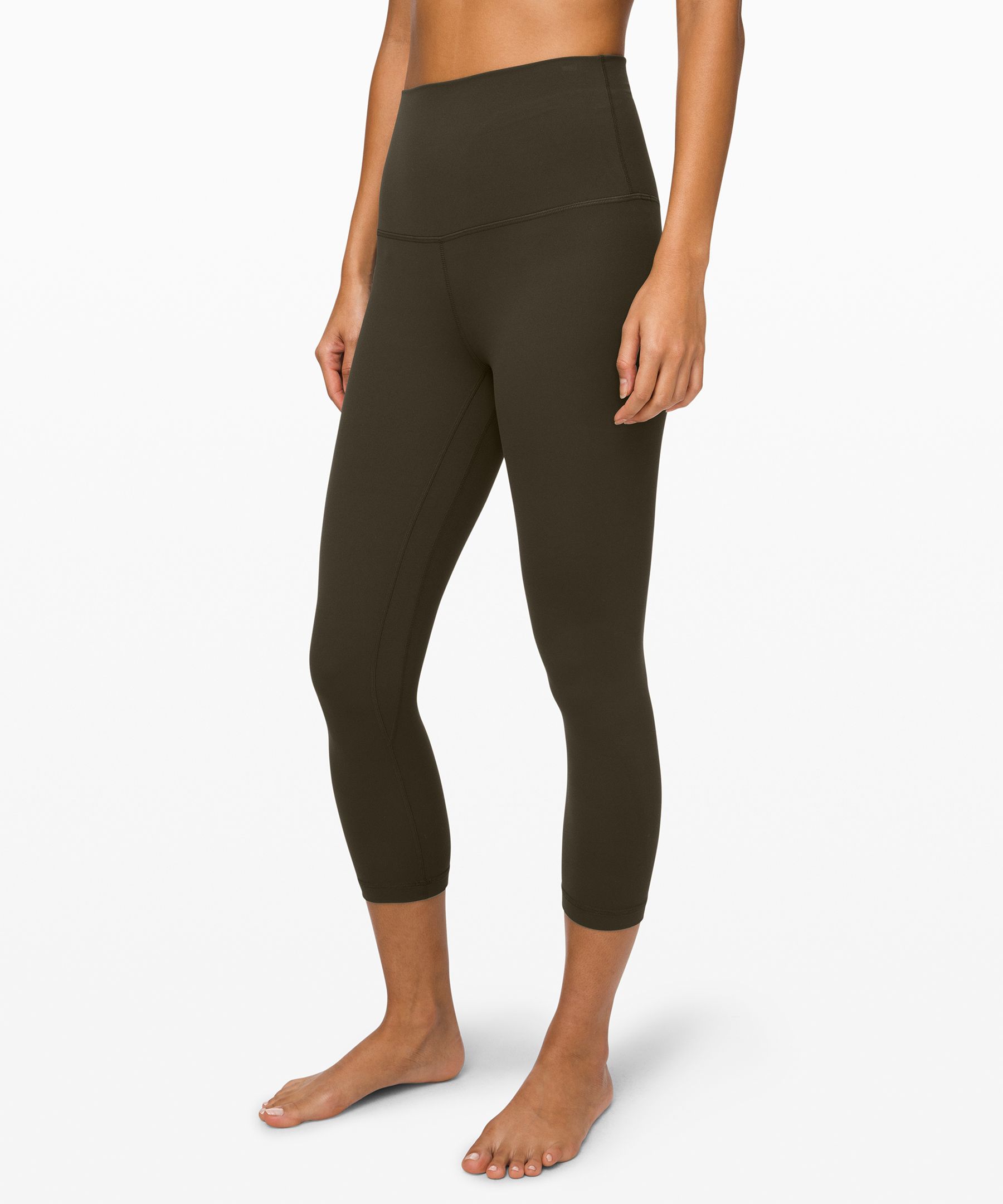 Lululemon Align™ Super-high-rise Crop 21" In Dark Olive