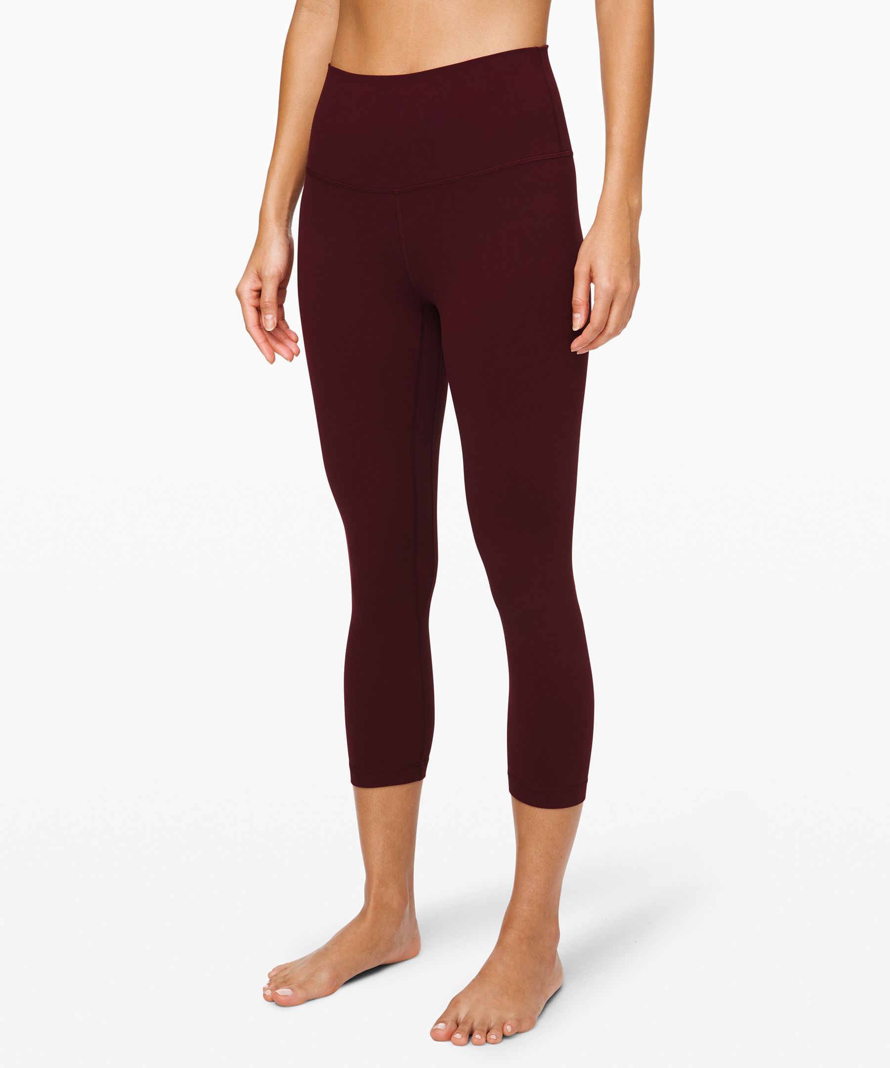 Lululemon Align Crop *21" In Garnet