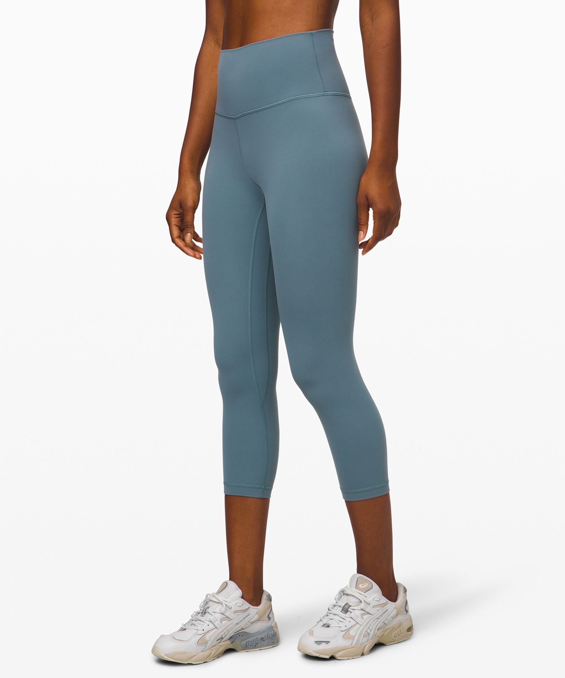 Lululemon Align Crop *21" In Blue Charcoal