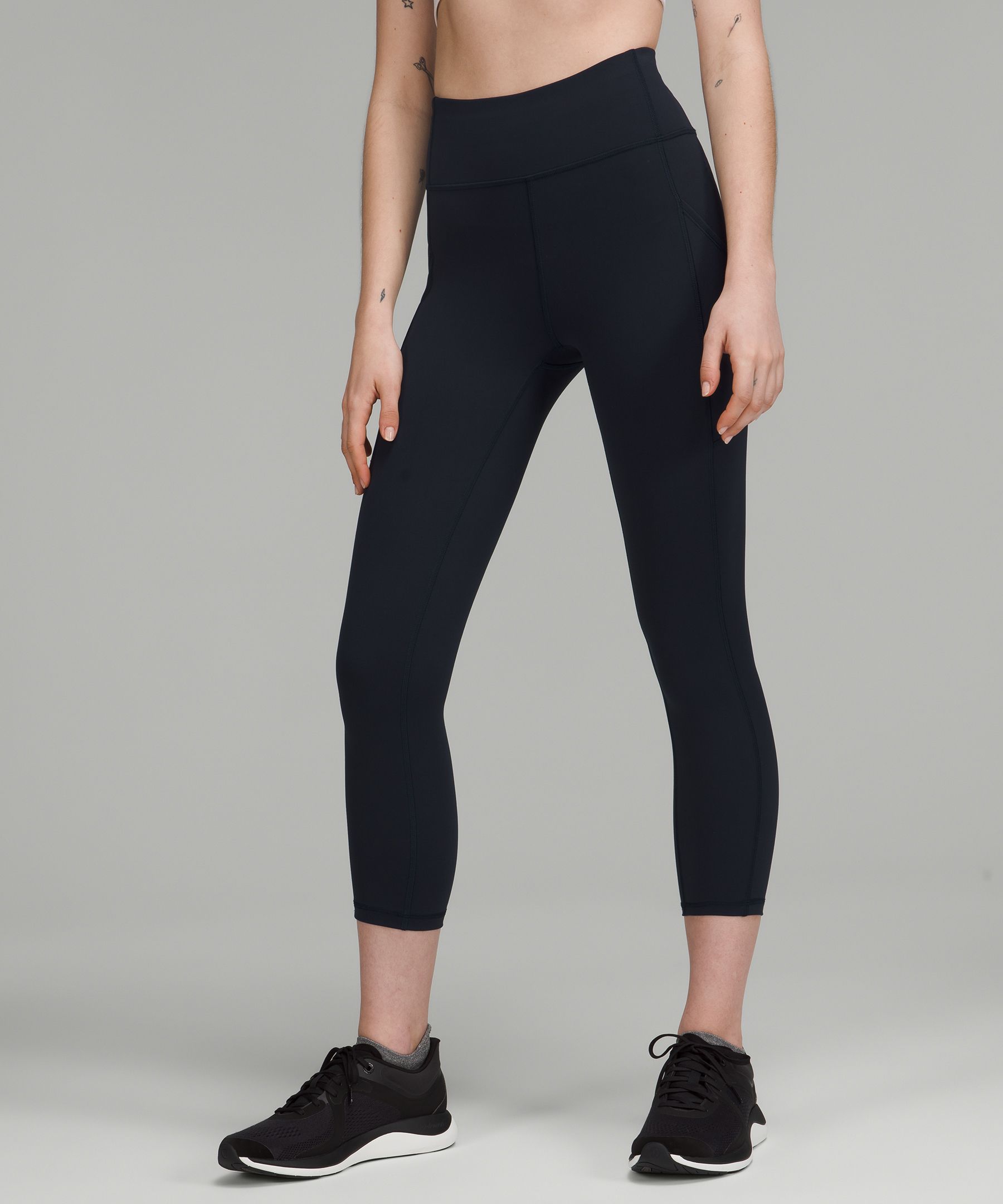 Lululemon Invigorate High-rise Crop 23 In Navy