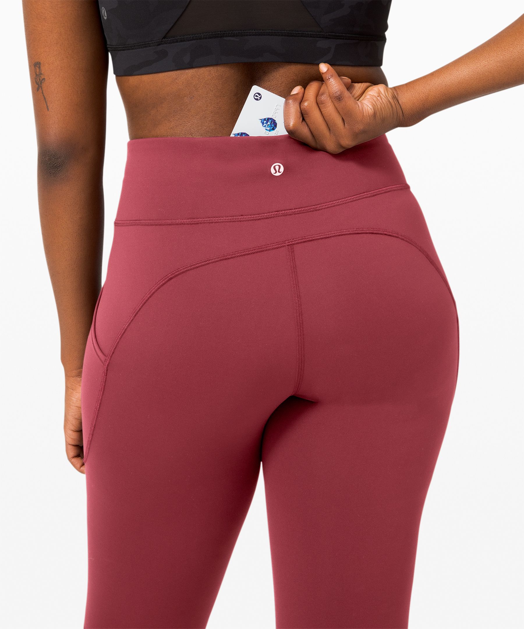 Lululemon Invigorate High-Rise Tight 25 - Brick - lulu fanatics