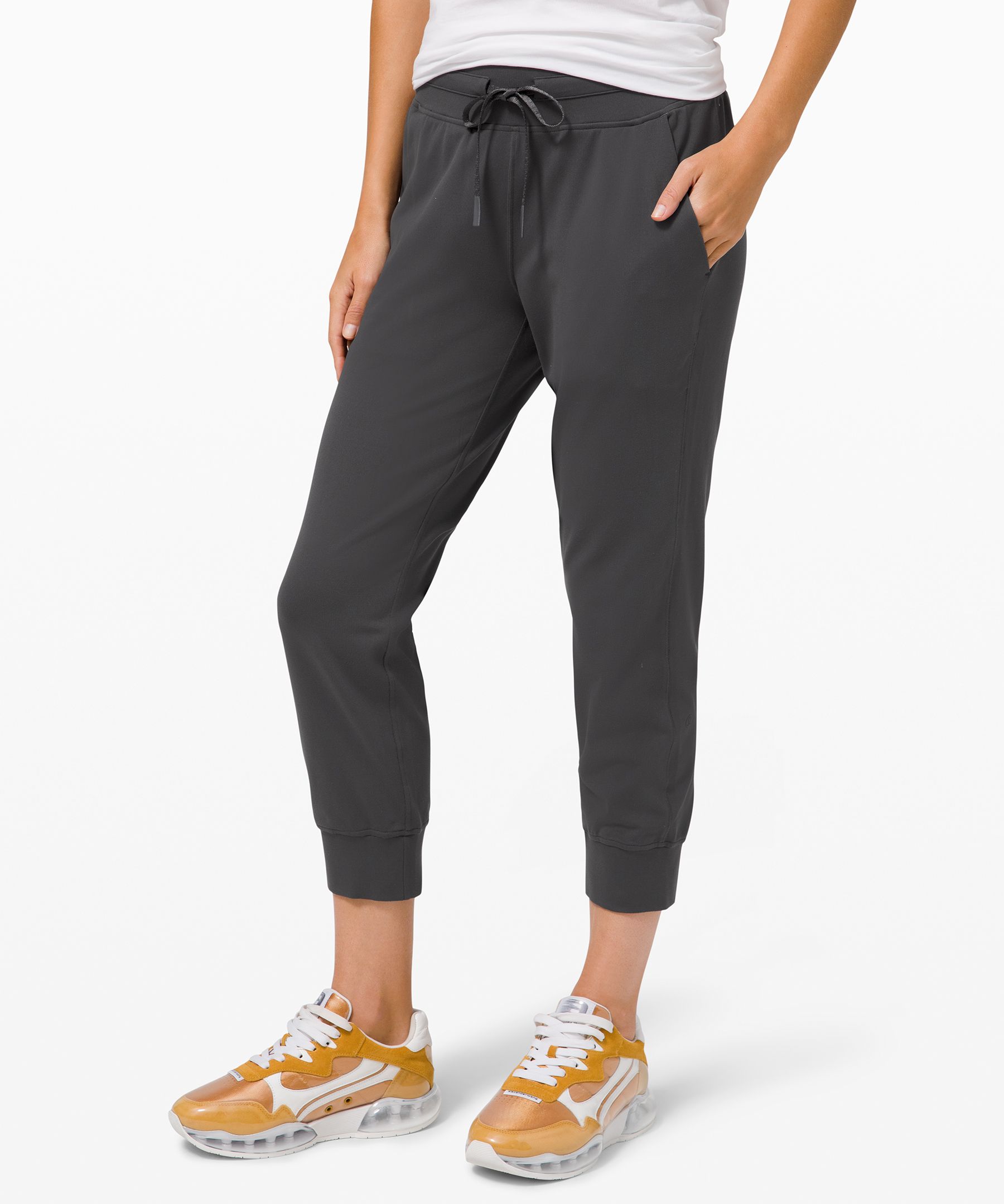 Lululemon Ready To Rulu Jogger Crop In Grey