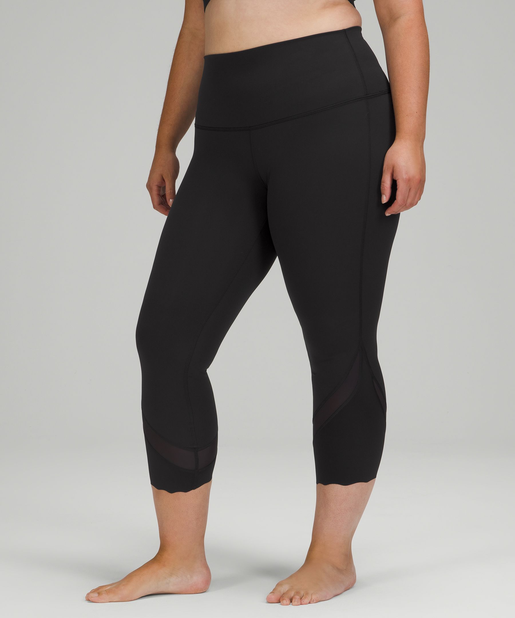 Lululemon Wunder Under Mesh Black Leggings Tights Pants