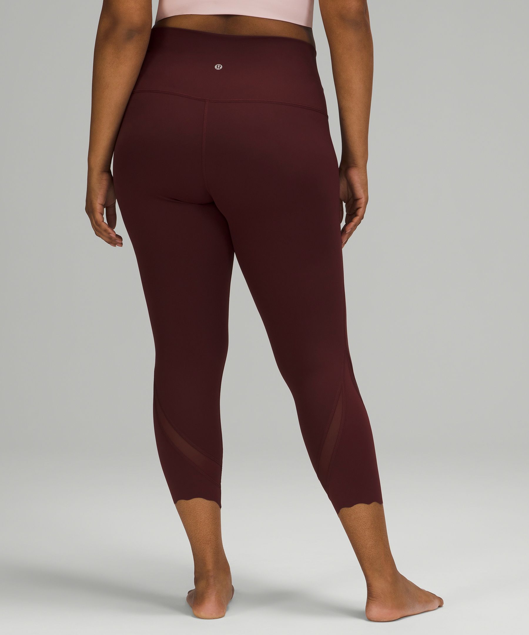 Lululemon Wunder Under Scalloped Hem High-Rise Crop 23 - 132327656