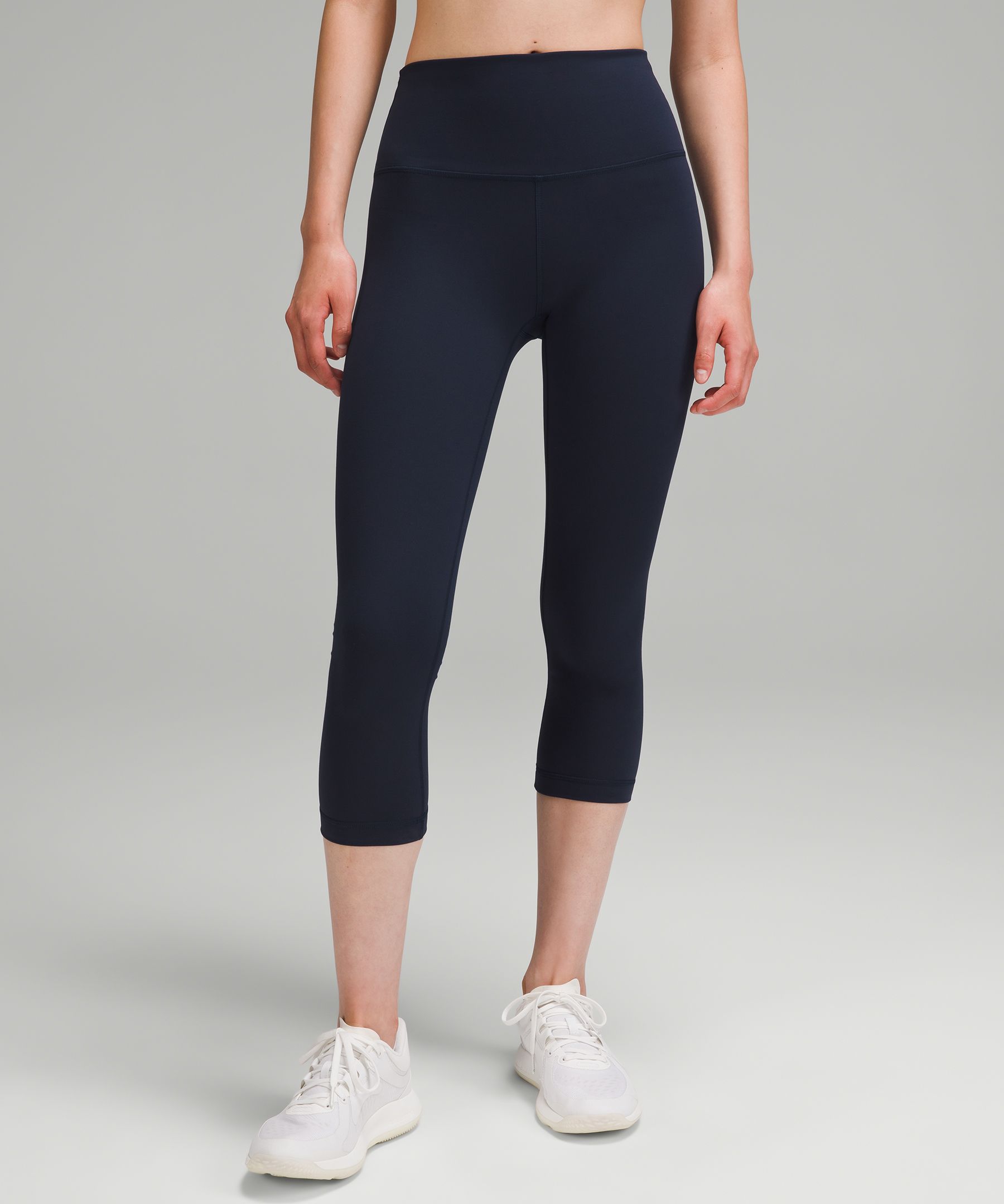 Lululemon Wunder Train High-rise Crop 21" In Navy