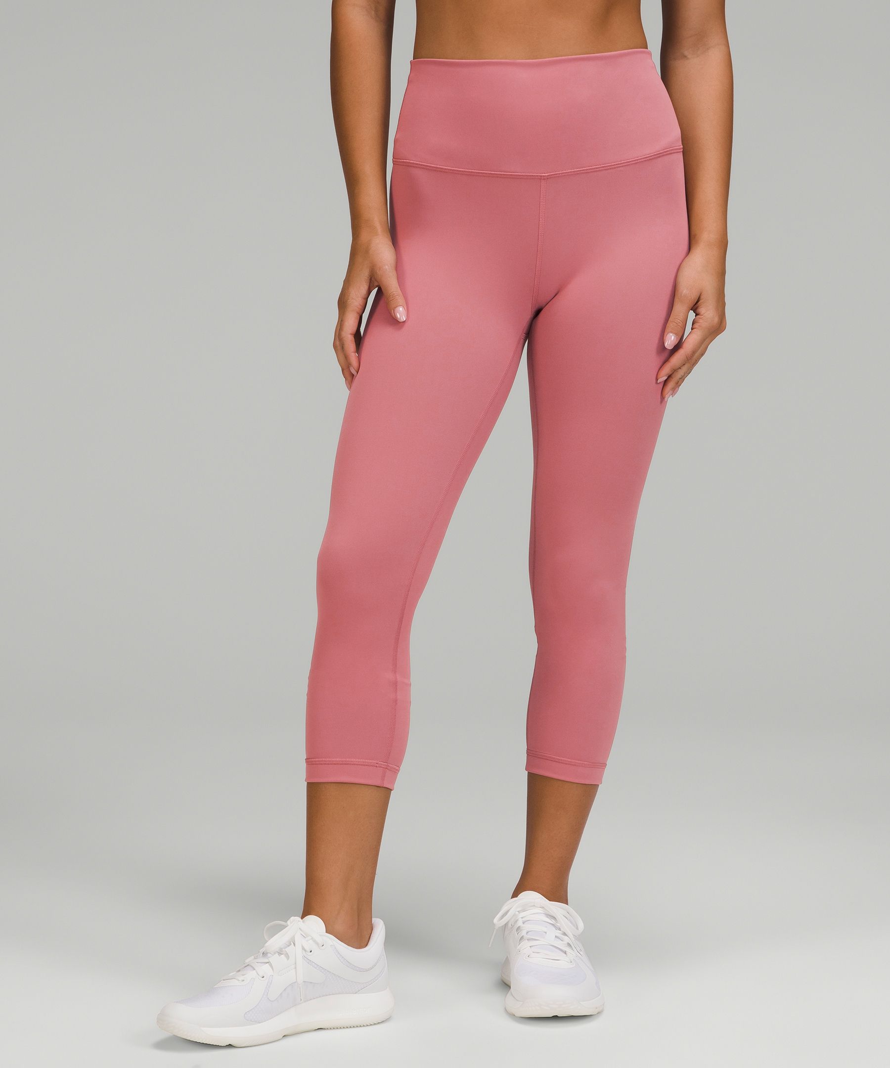 Lululemon Wunder Train High-rise Crop 21" In Brier Rose