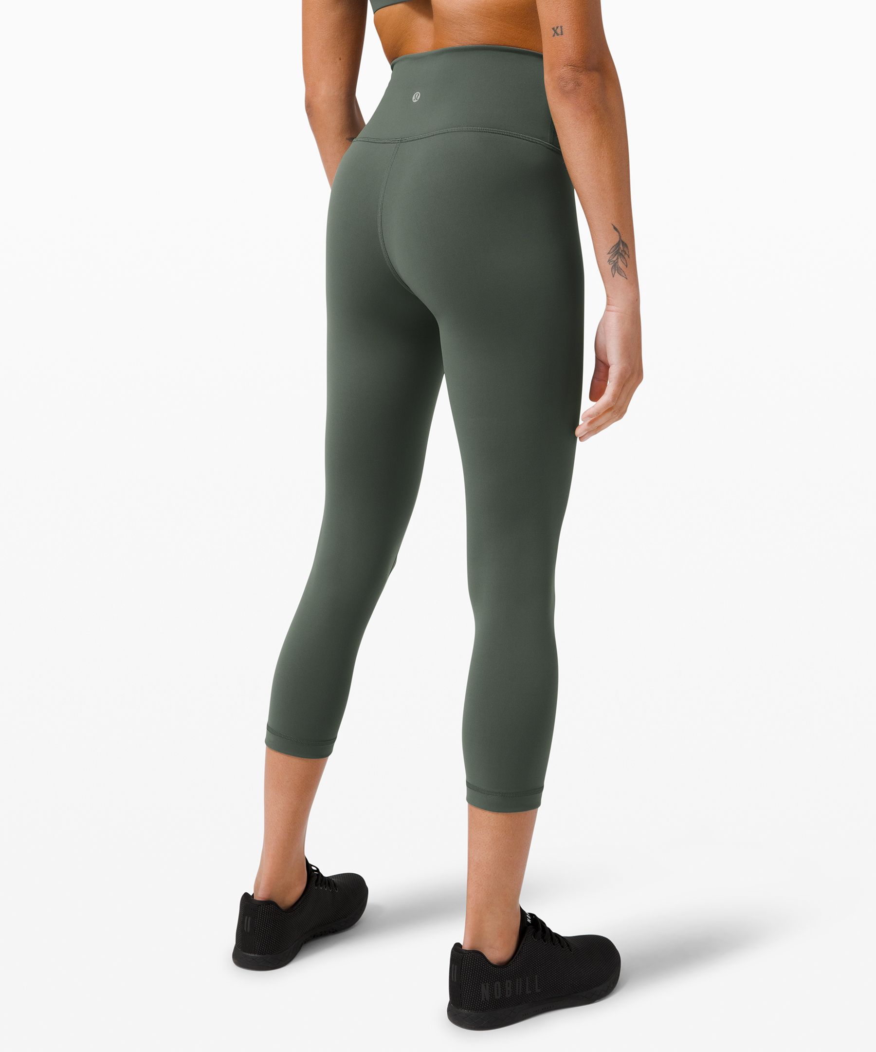 Lululemon Stretch High-rise Crop 23 In Smoked Spruce