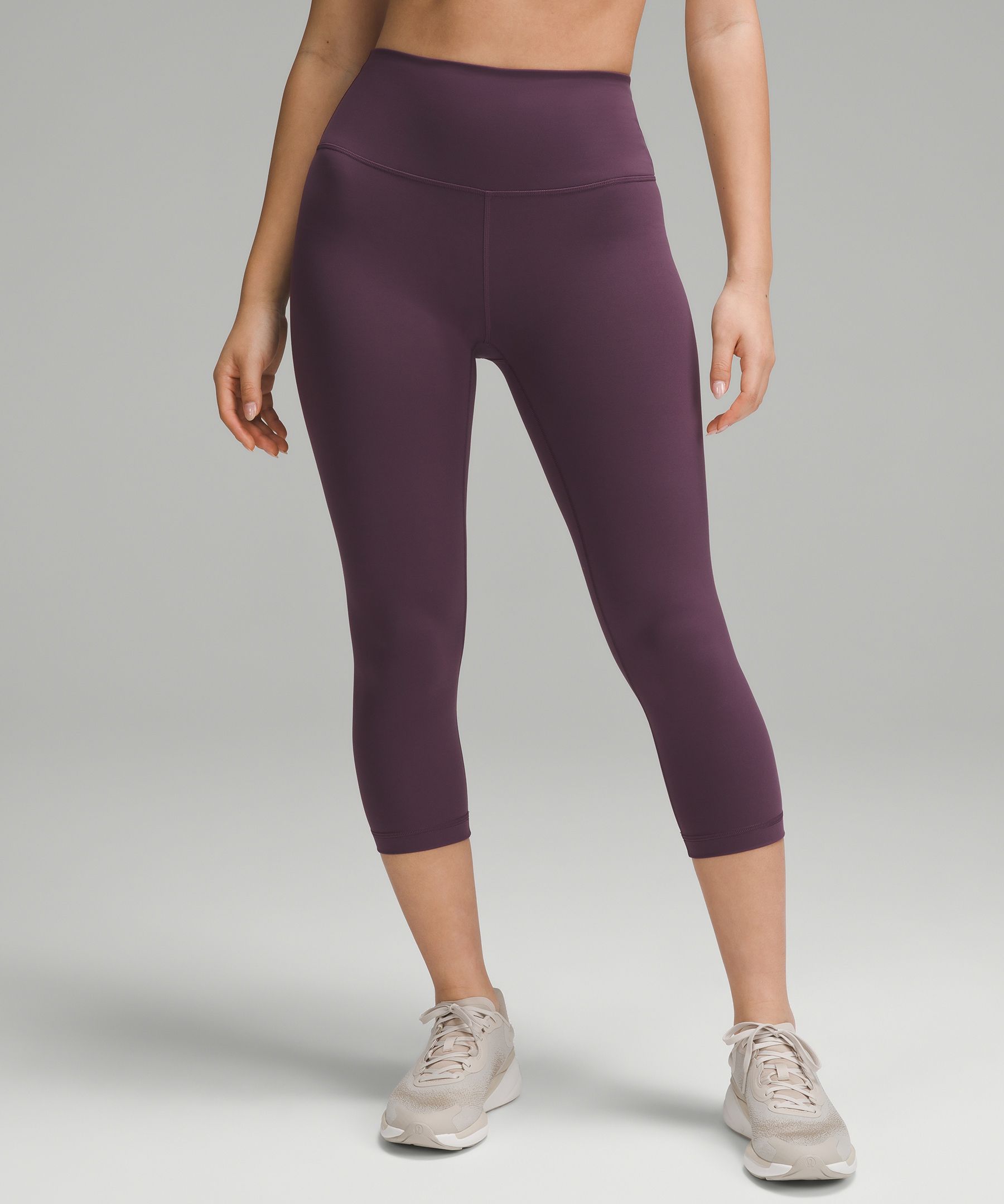 Lululemon Wunder Train High-rise Crop 21 In Diamond Dye Pitch