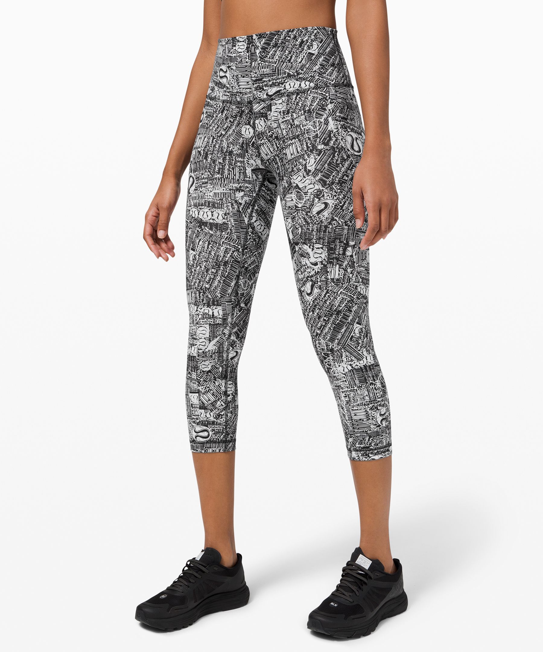 Lululemon Wunder Train High-rise Crop 21" In Printed