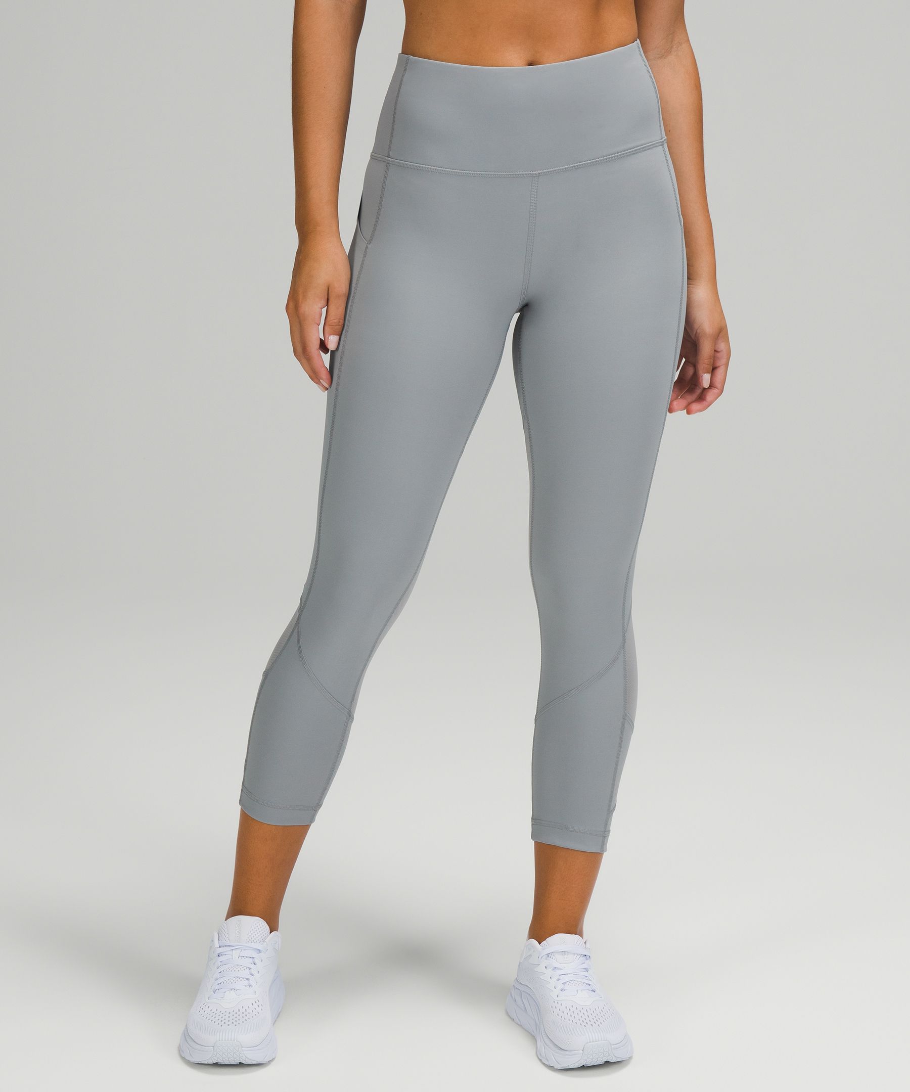 Lululemon Pace Rival High-rise Crop 22" In Grey