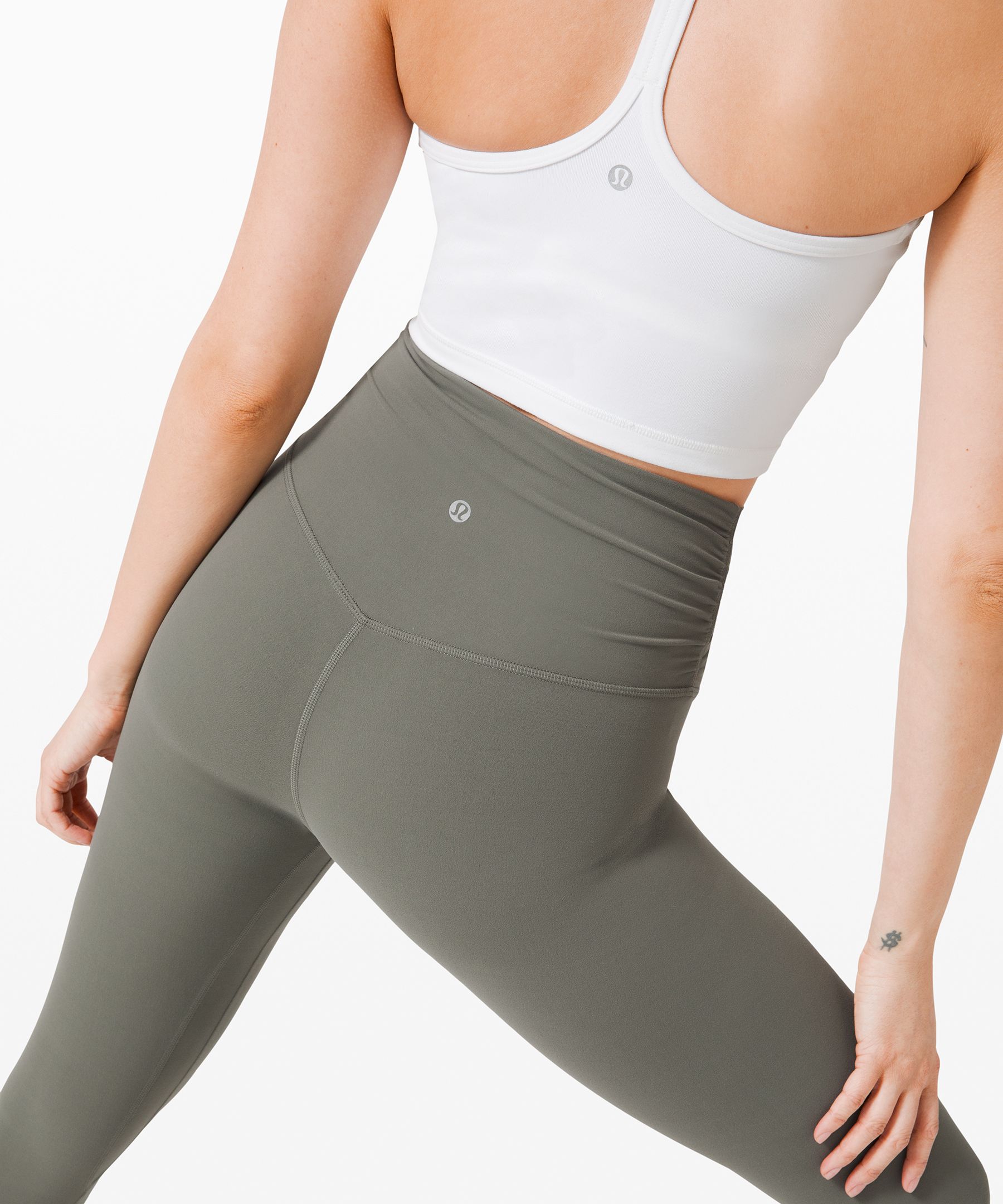 Lululemon Align Crop *21 - Grey Sage - lulu fanatics