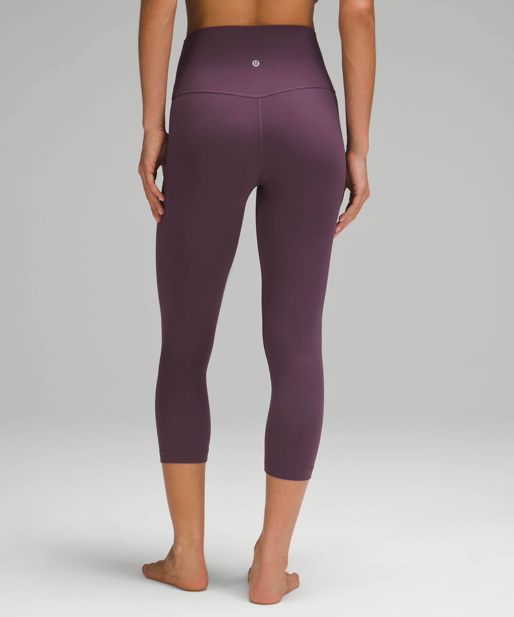 Lululemon Size 10 Align HR Crop 21 Mulled Wine MLWI Pant Buttery Nulu Hi  Rise