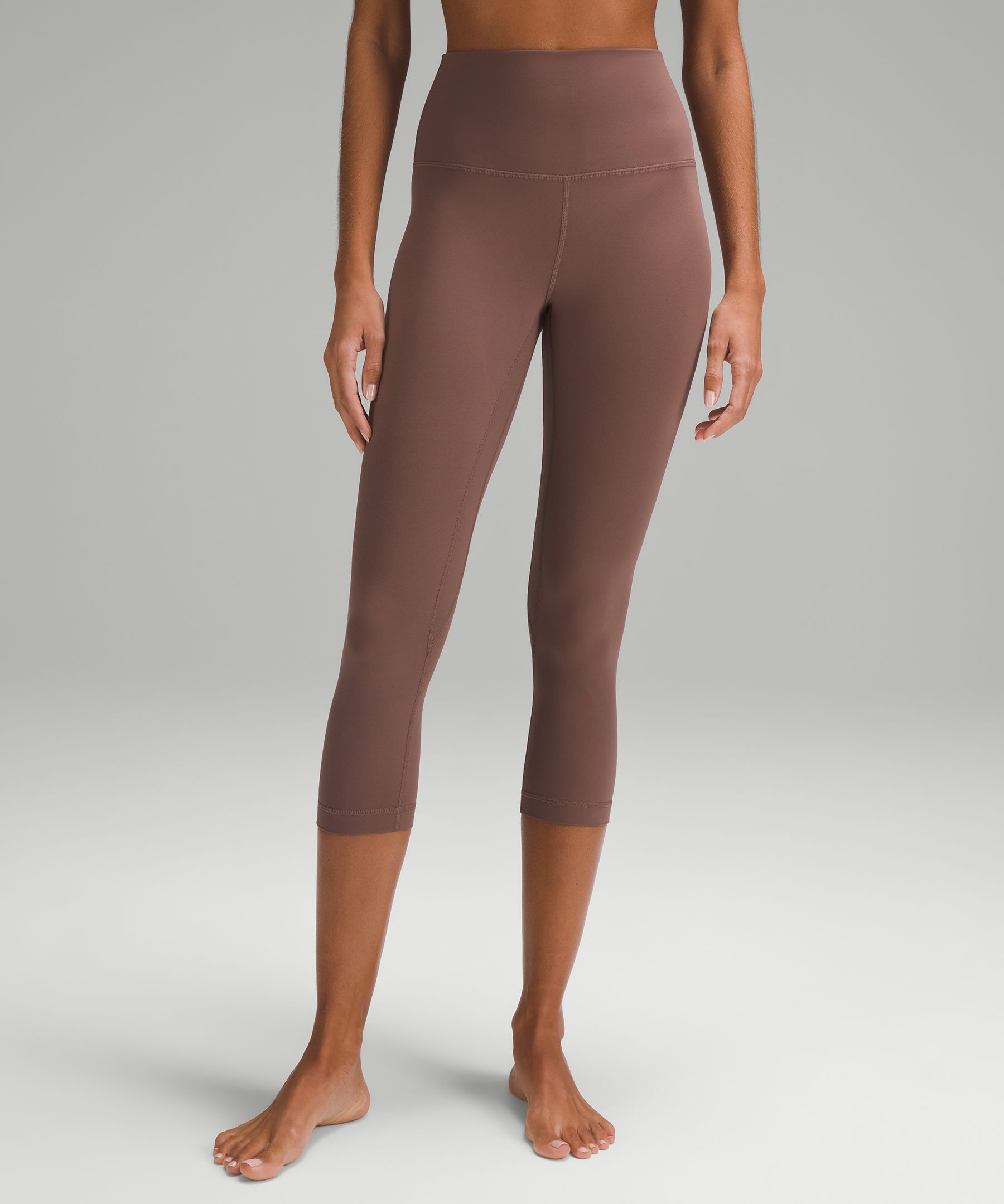 Lululemon - Brown Textured All Day Wear Leggings Nylon Elastane