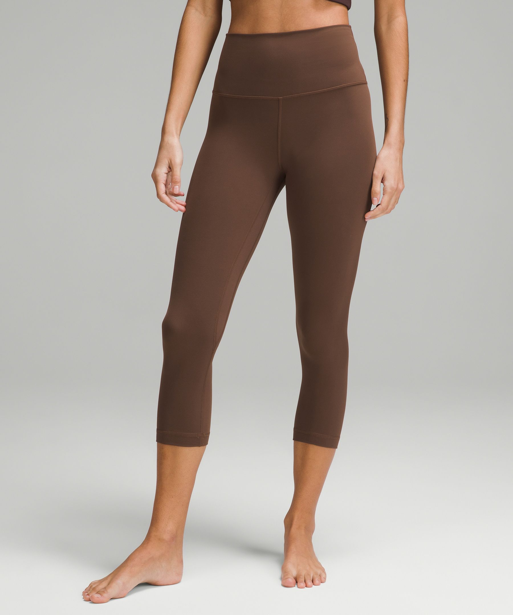 Lululemon Align™ High-rise Crop 23 In Yogo Emboss Black