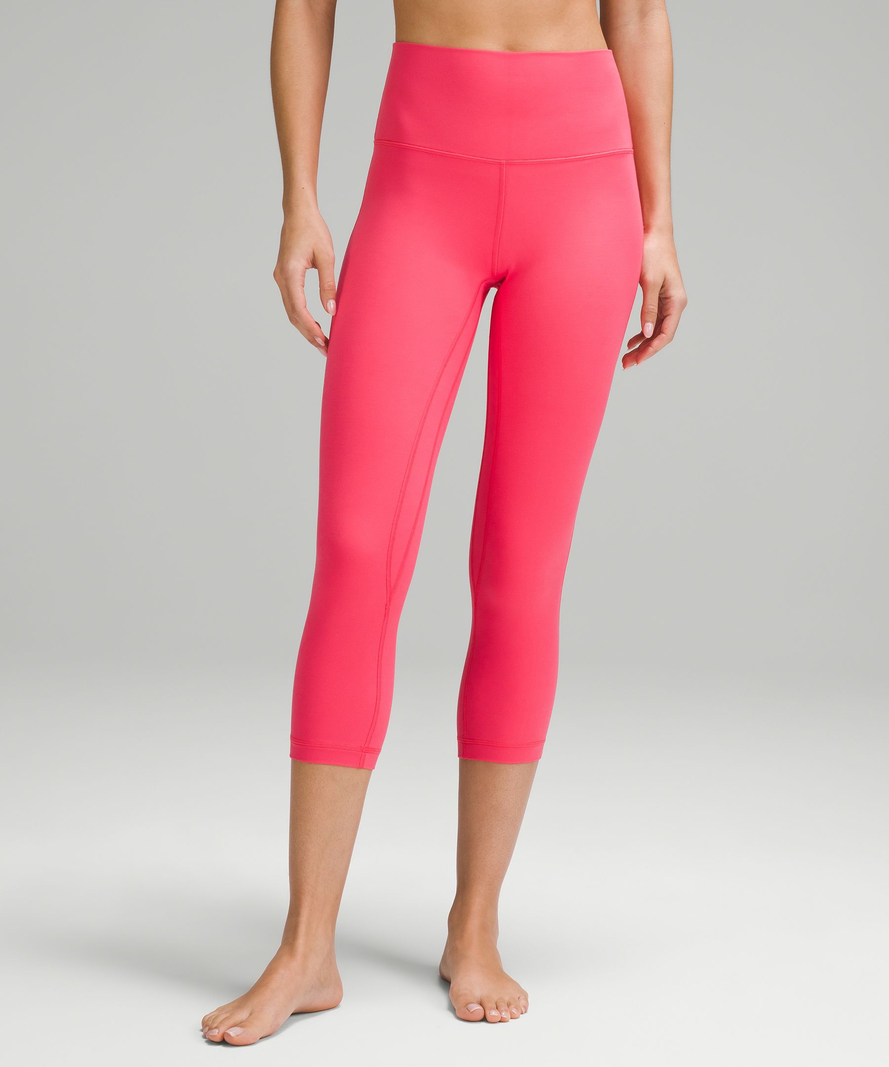 Glaze pink Align high-rise crop 21