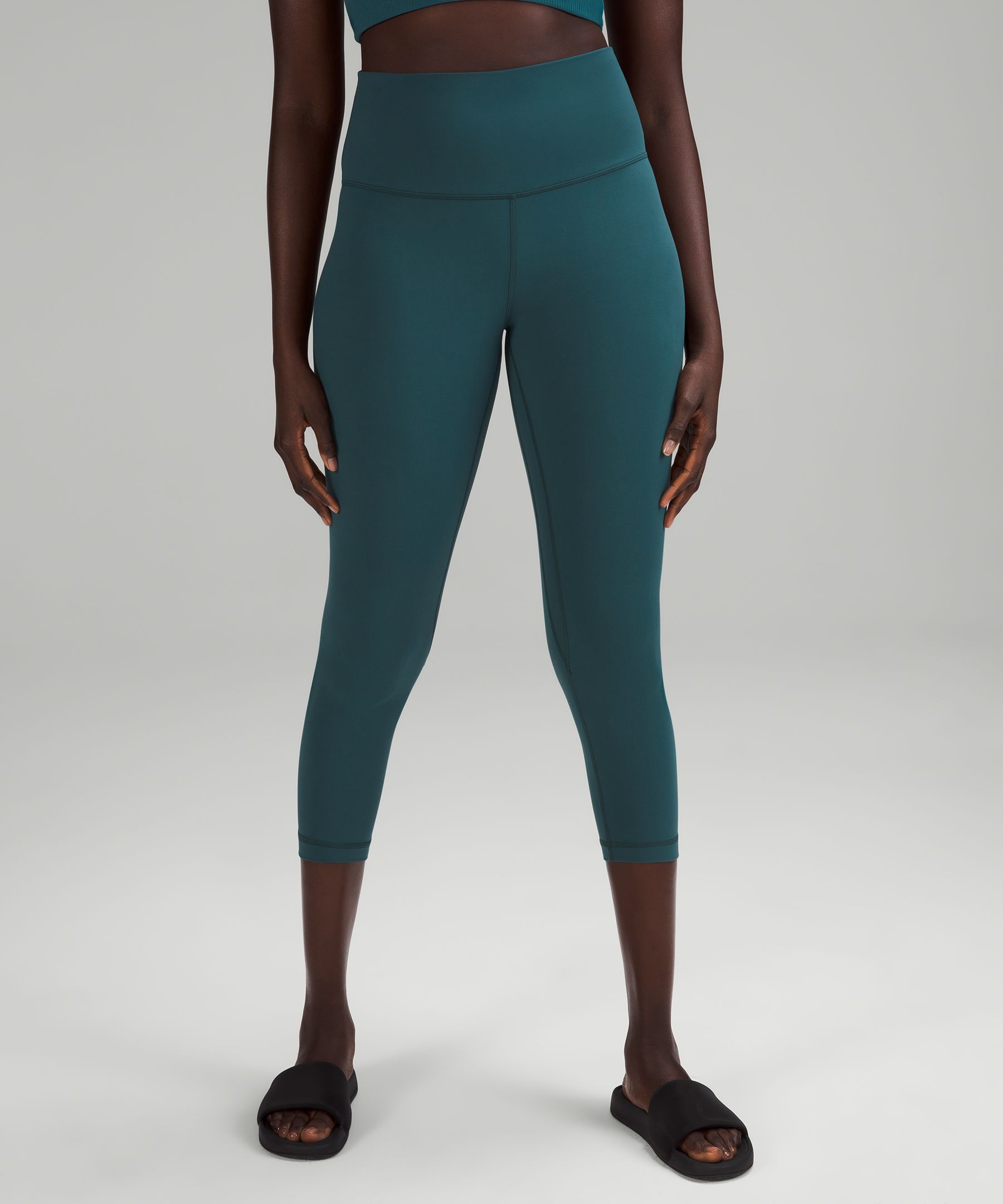 Lululemon Align™ High-rise Crop 23 In Everglade Green | ModeSens